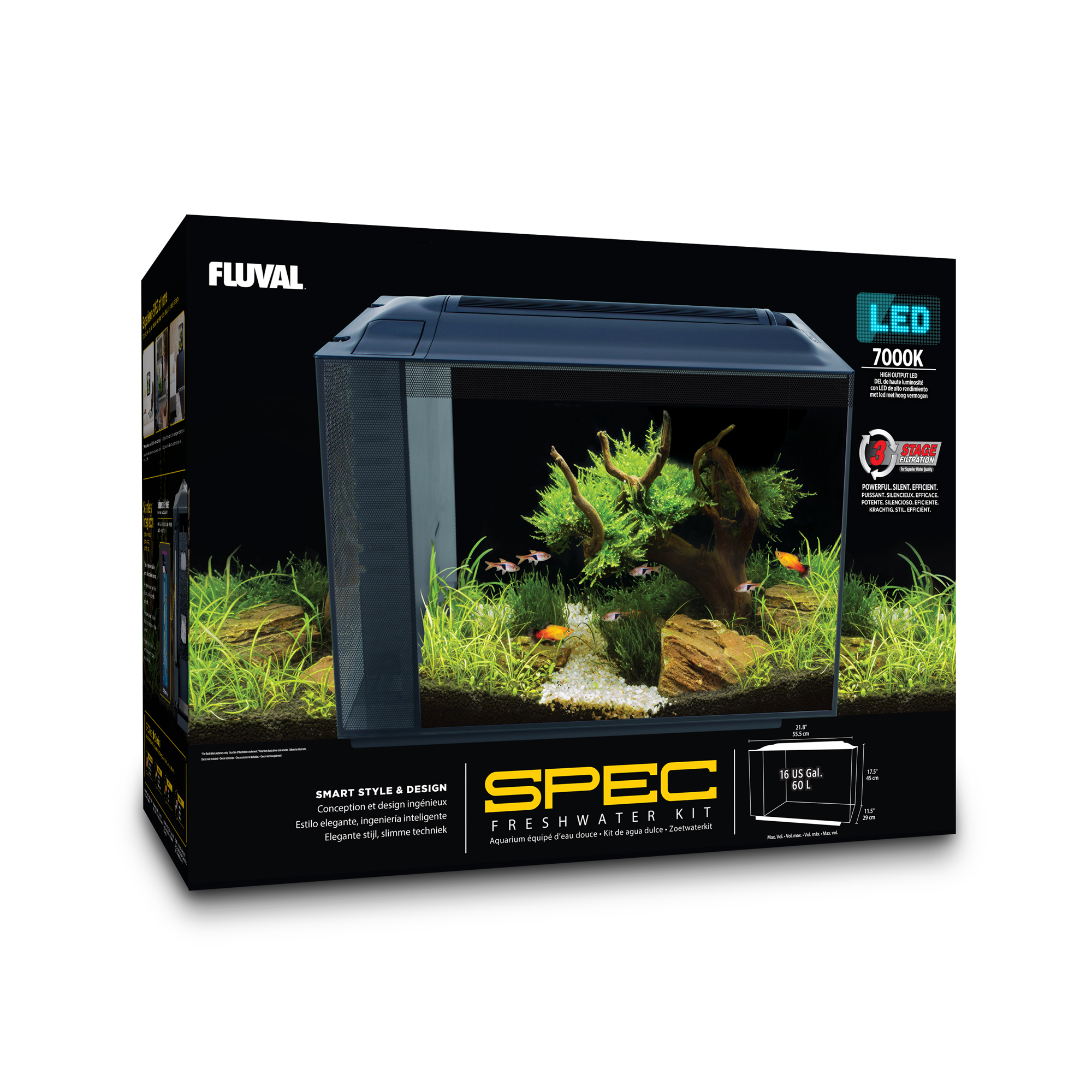 Aquarium Fluval SPEC Noir 60L (16gal)