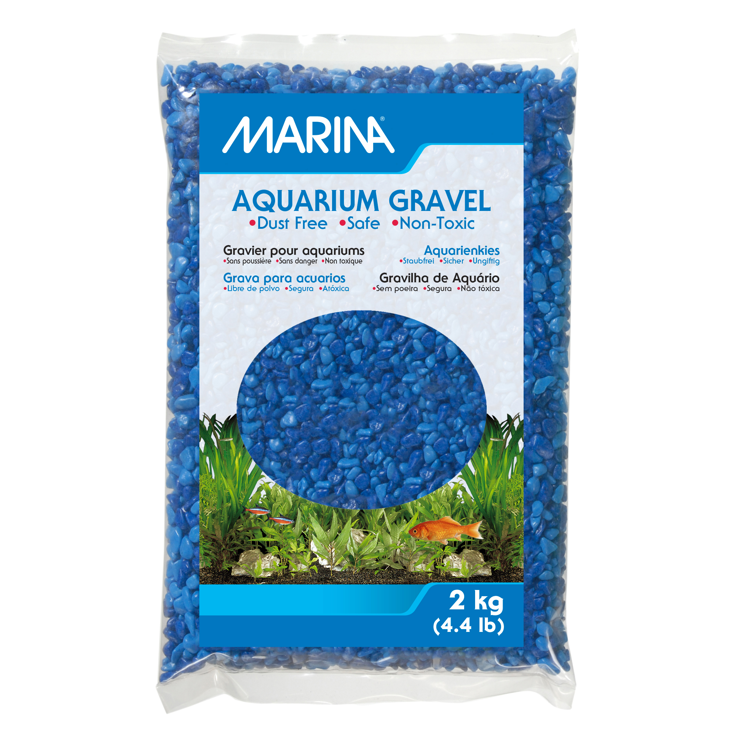 Gravier décoratif Marina - Bleu ton sur ton