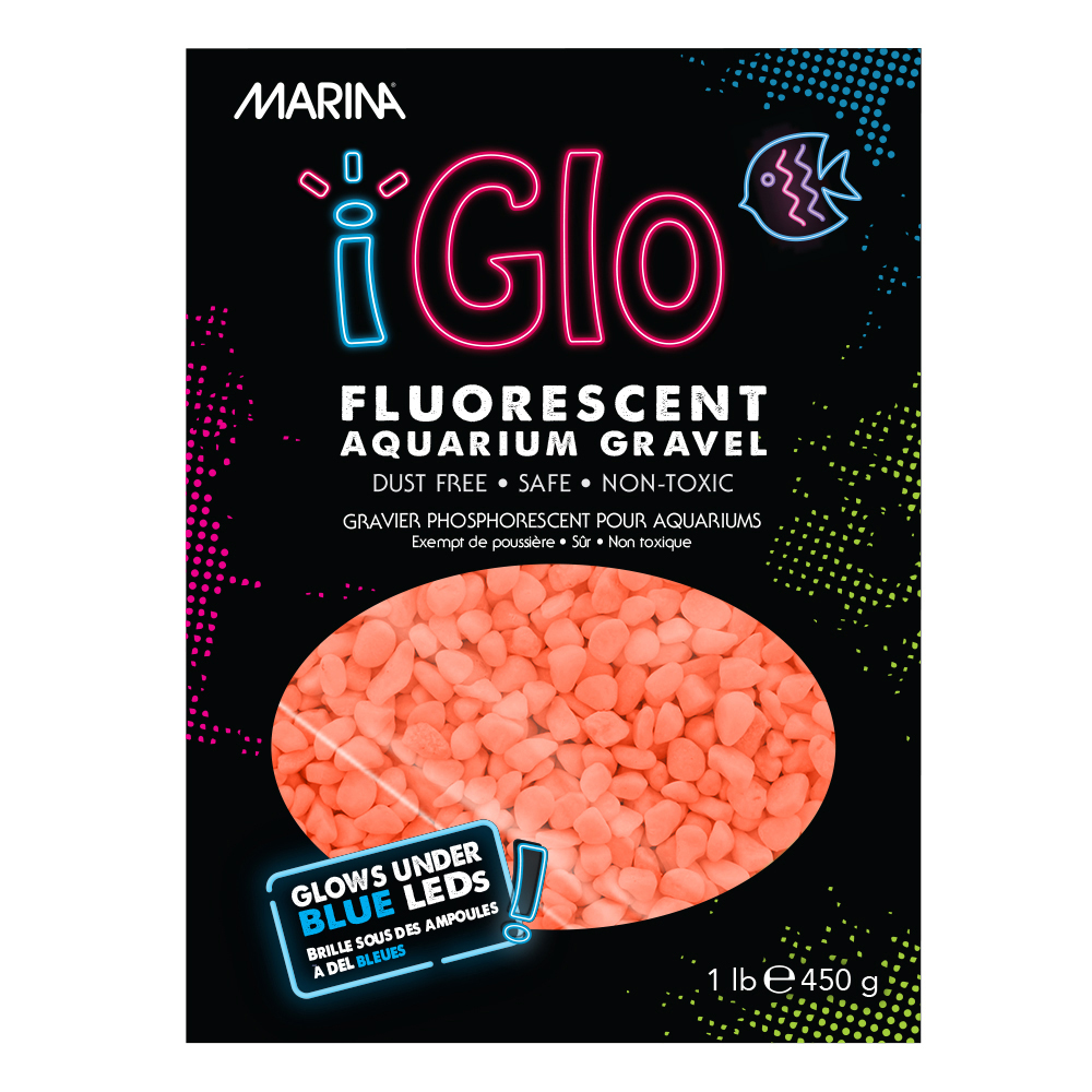 Gravier fluorescent iGlo Marina Orange