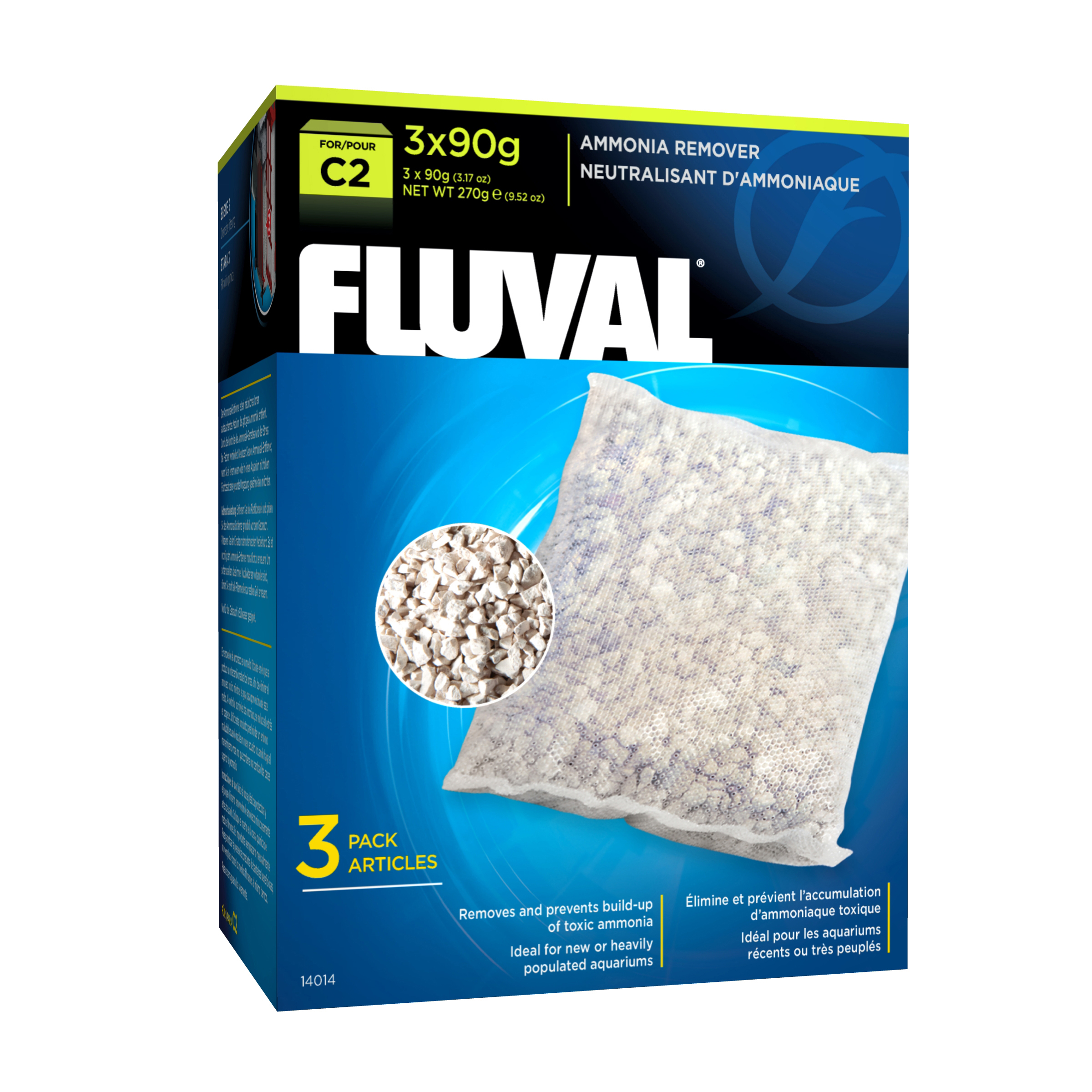 Neutralisant ammoniaque pour filtre à moteur Fluval C2
