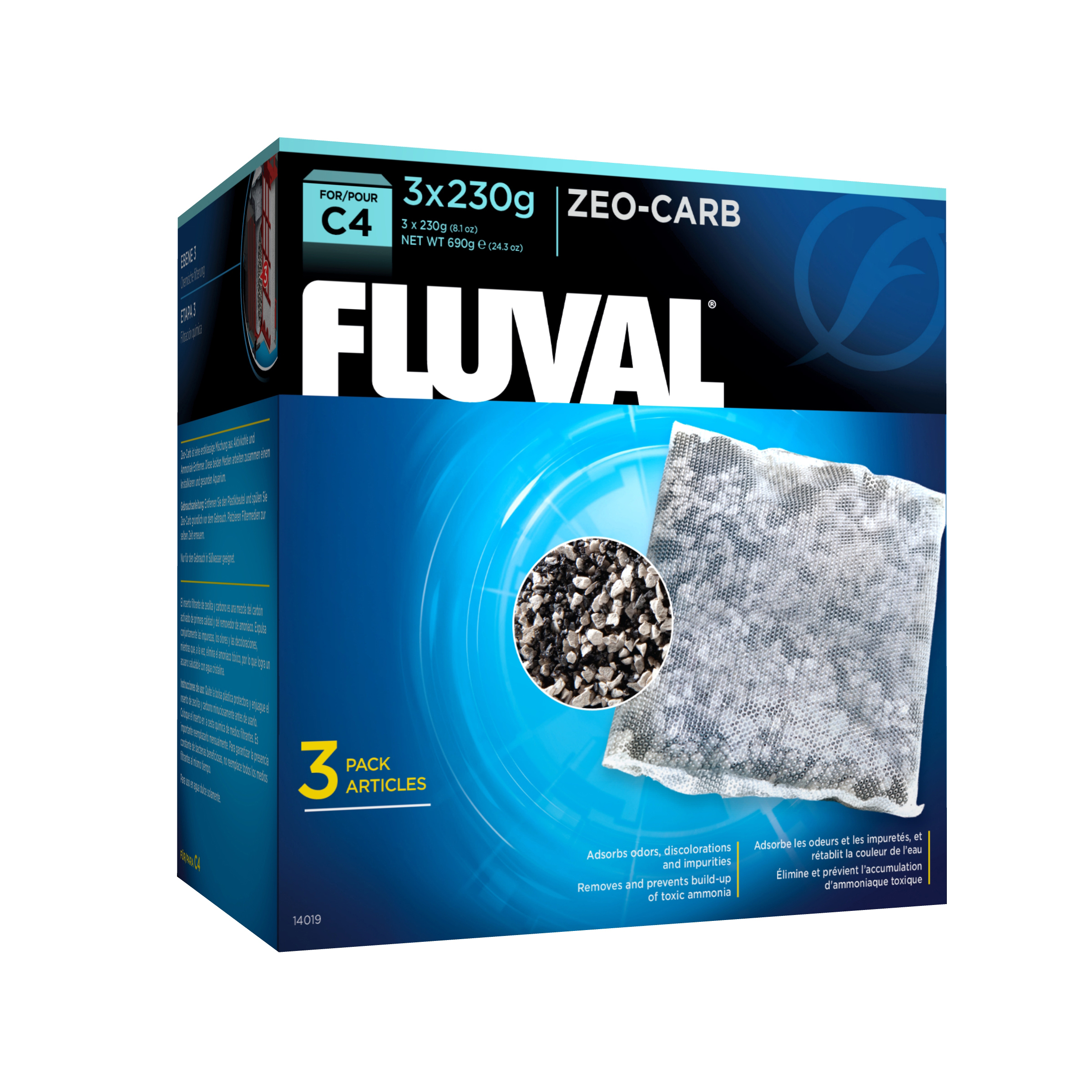 Zeo-Carb pour filtre à moteur Fluval C4