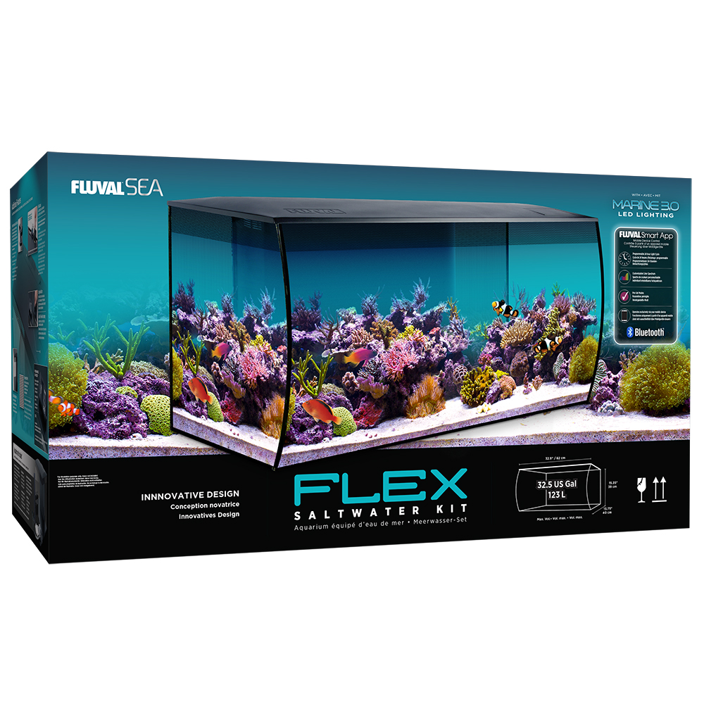Aquarium équipé Flex Fluval Sea 32.5GAL Noir