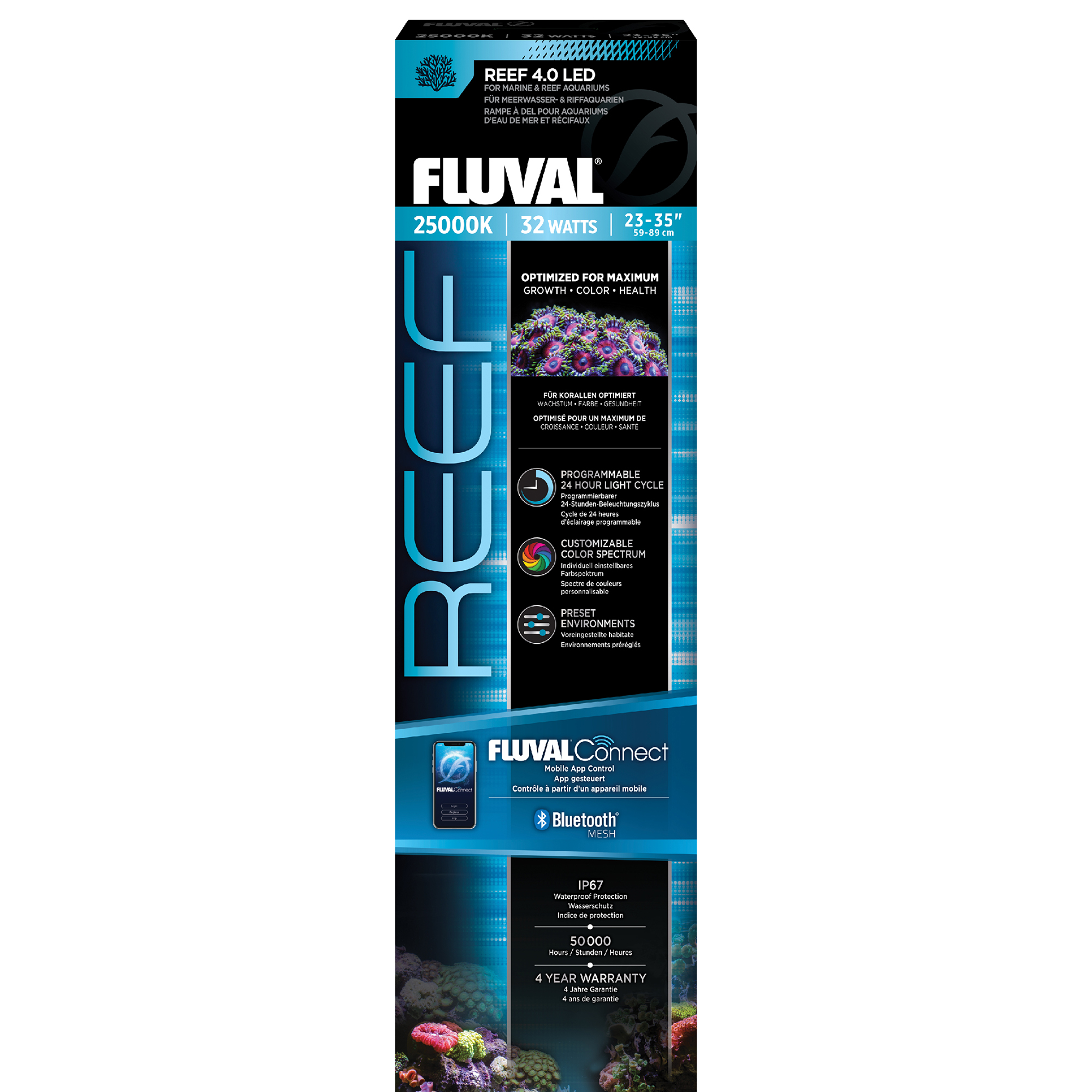 LED Fluval Reef 4.0 32W 23-35 BT