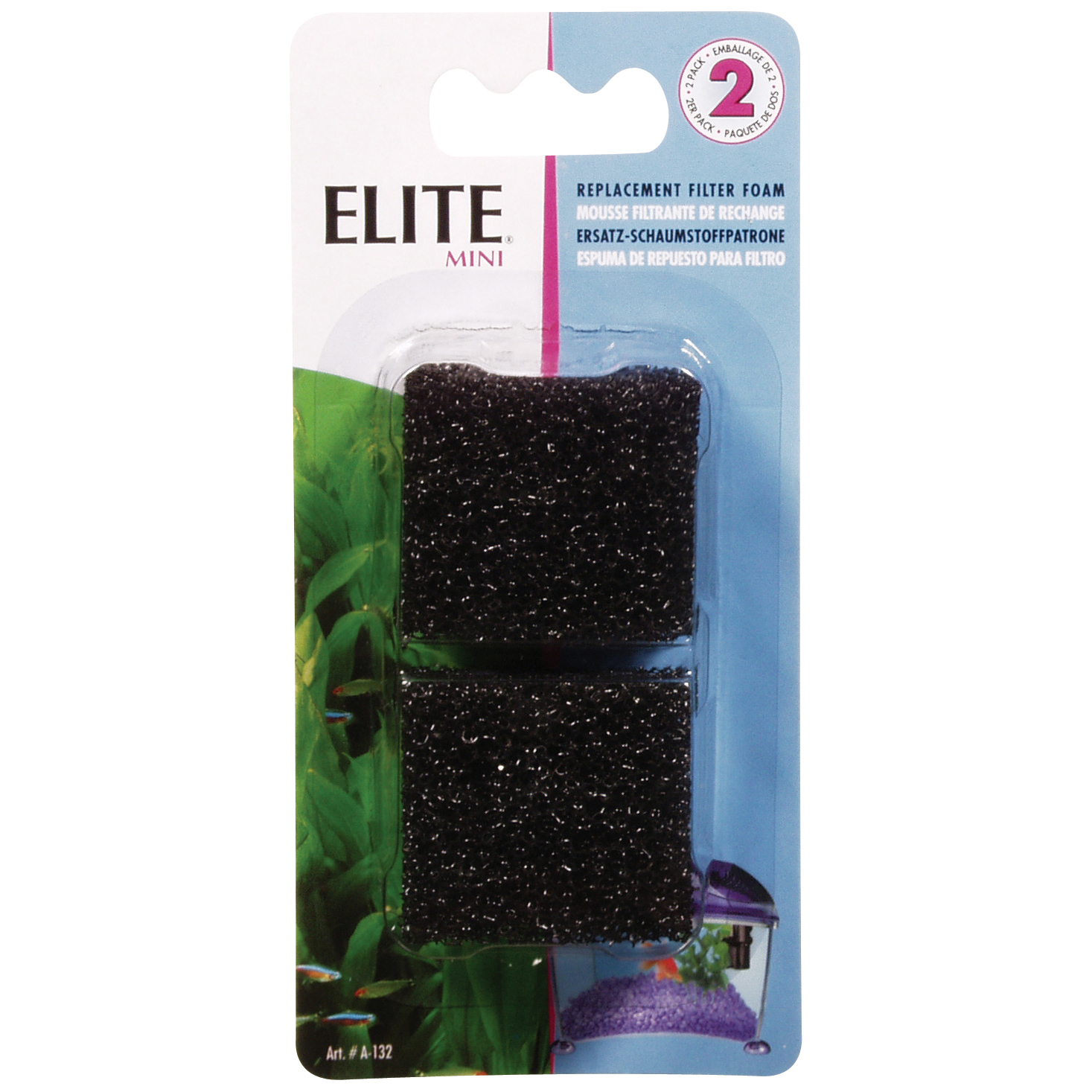 Mousse filtrante de rechange pour filtre submersible Elite Mini