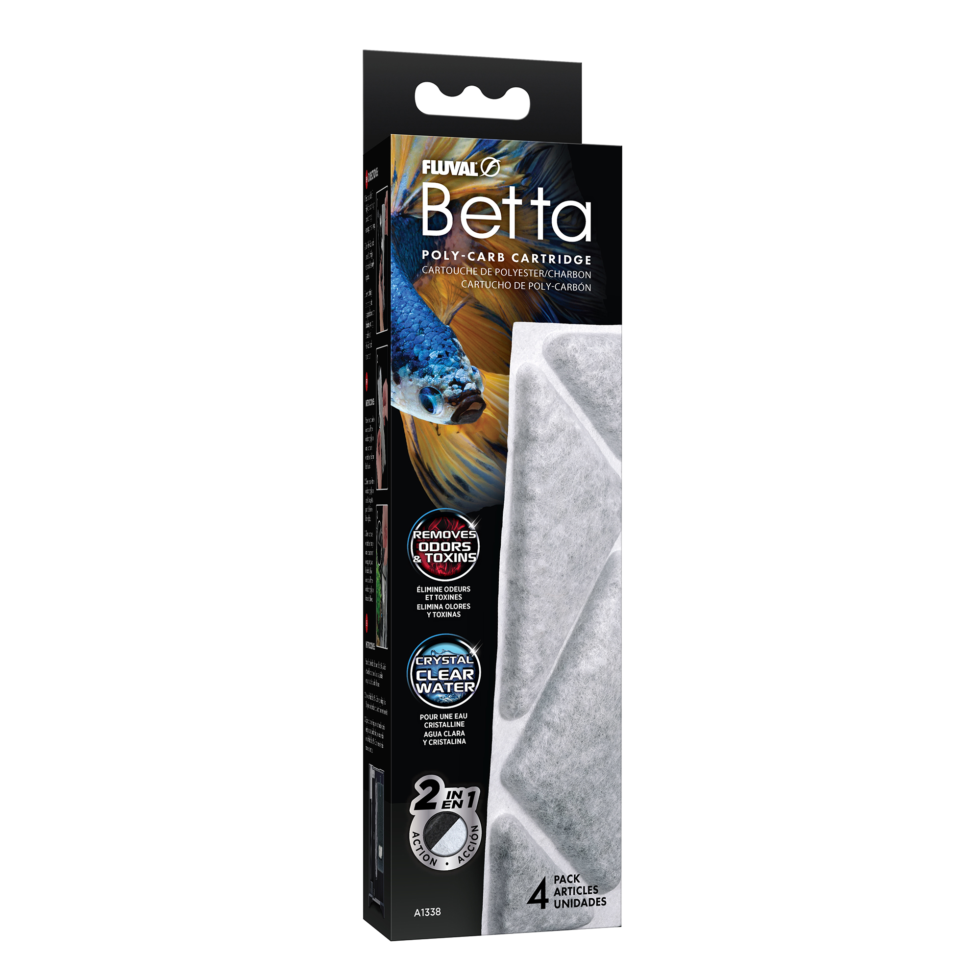Cartouches Betta de polyester/charbon Fluval
