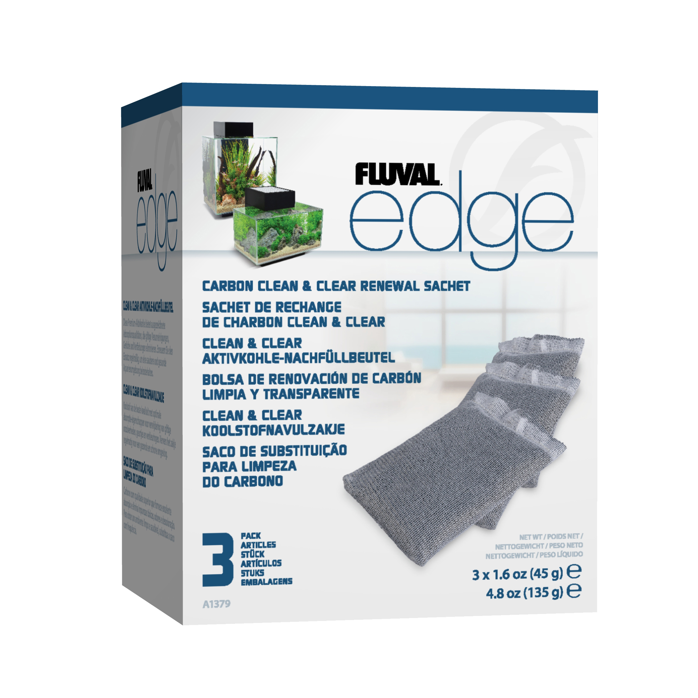 Sachet de charbon de rechange Clean & Clear EDGE Fluval