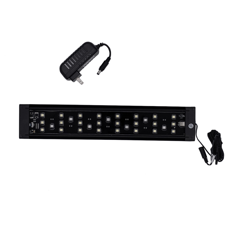 Rampe éclairage à DEL et cordon alimentation pour aquarium équipé Spec Fluval 16GAL