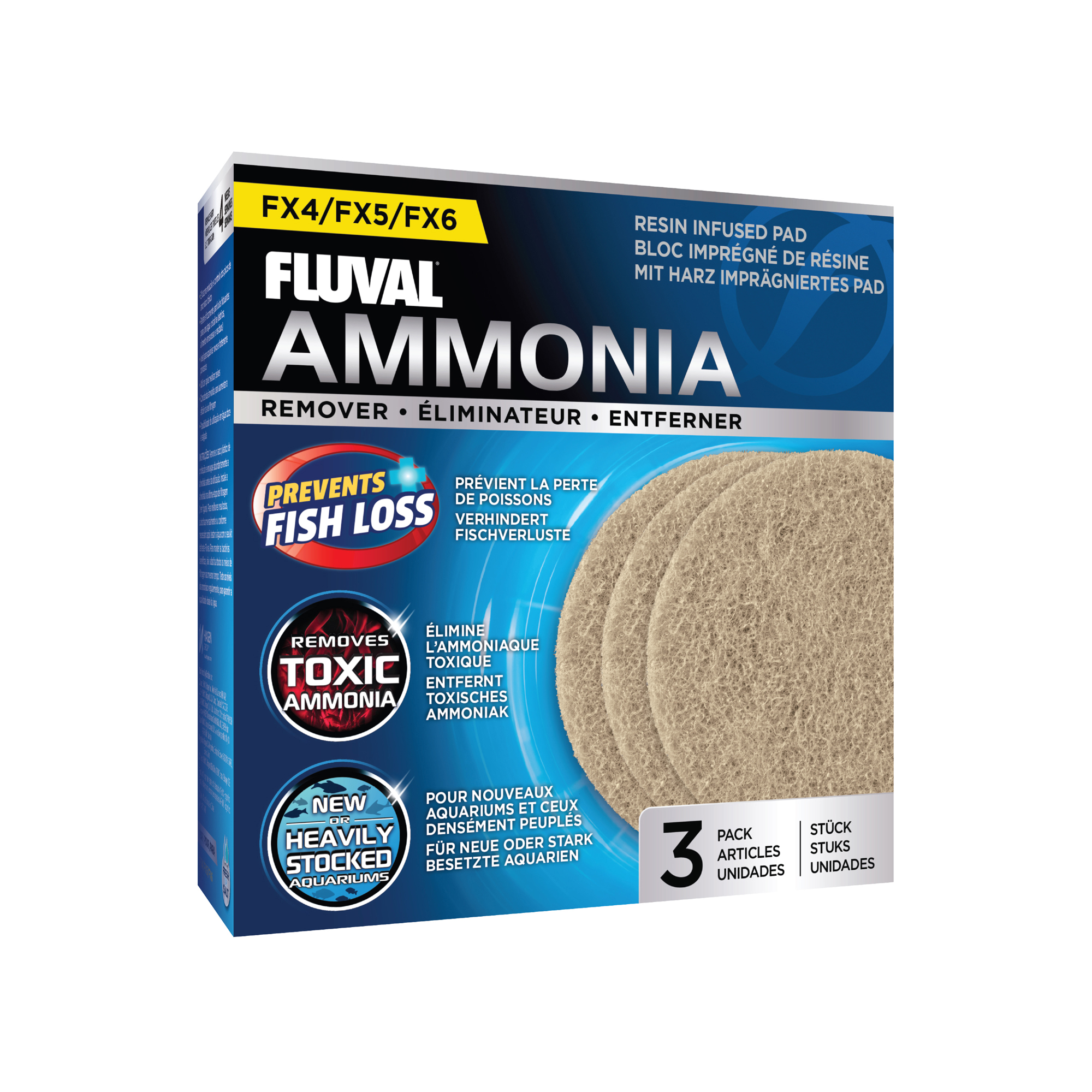 Éliminateur ammoniaque pour filtres extérieurs Fluval FX4/FX5/FX6