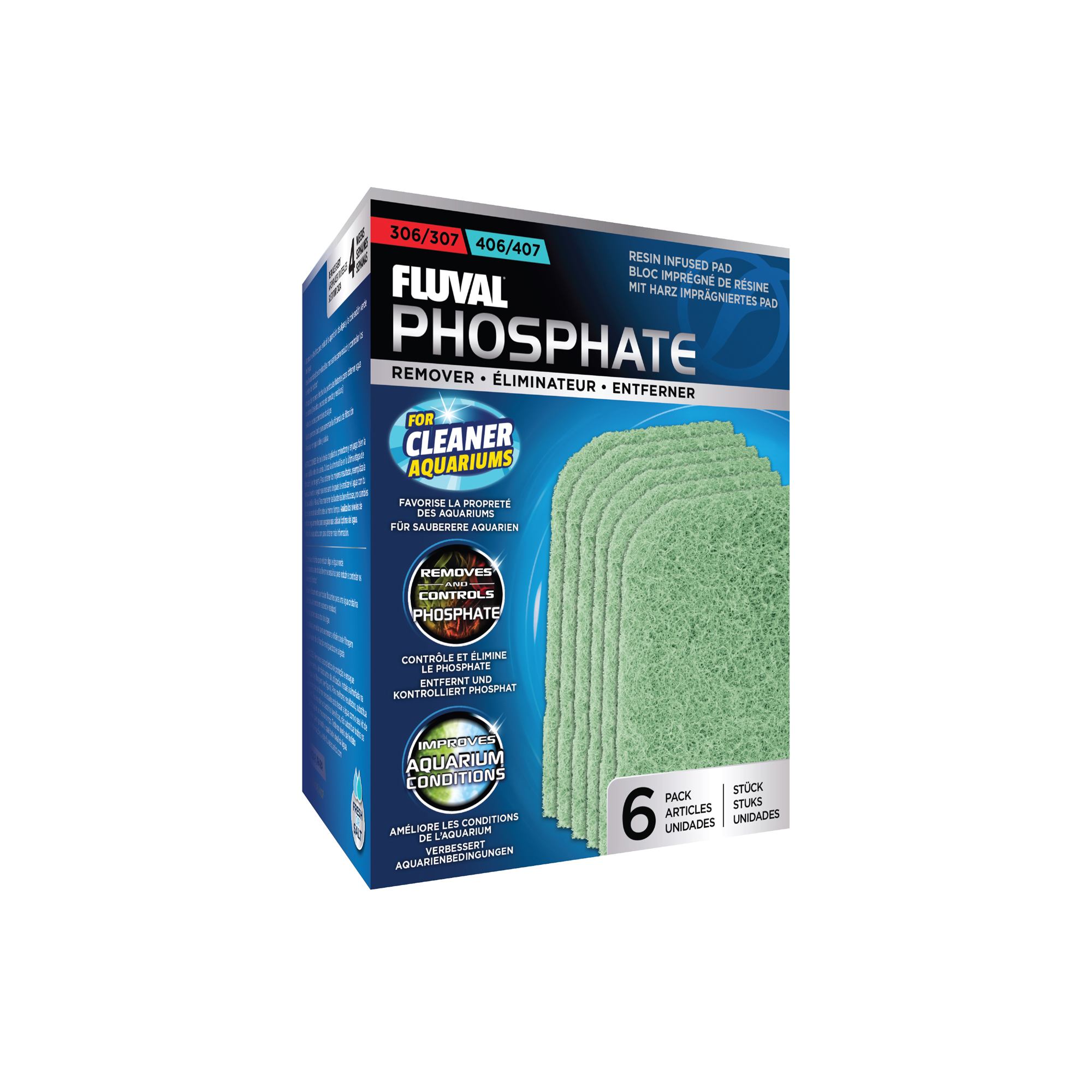 Éliminateur de phosphate pour filtres extérieurs Fluval 306/307 et 406/407