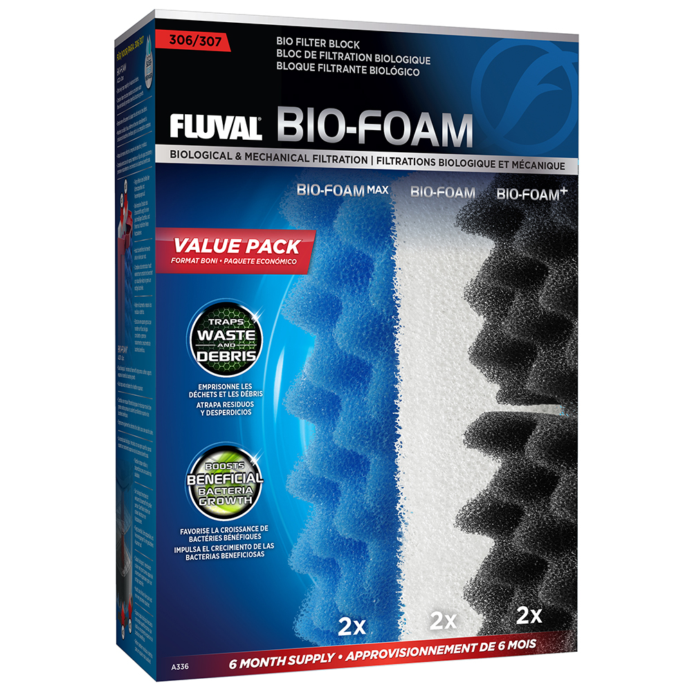 Ensemble économique de masses filtrantes Bio-Foam pour filtre Fluval 307