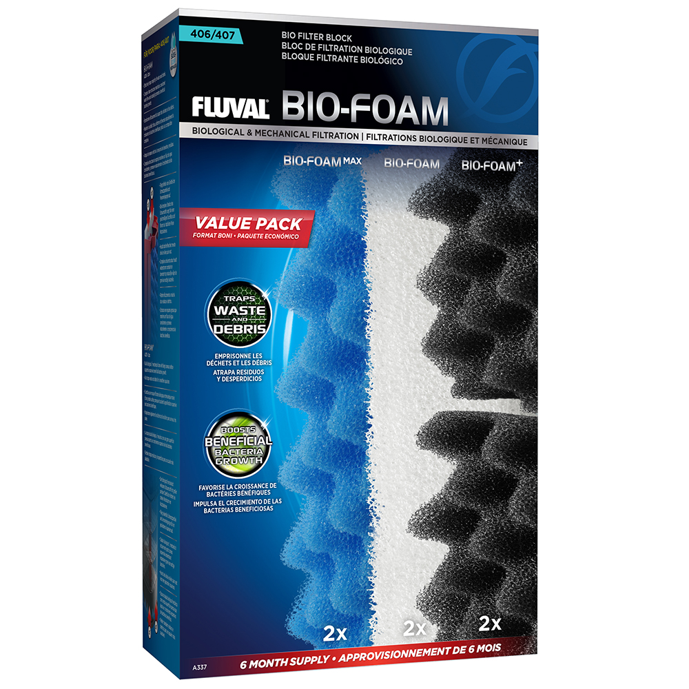 Ensemble économique de masses filtrantes Bio-Foam pour filtre Fluval 407