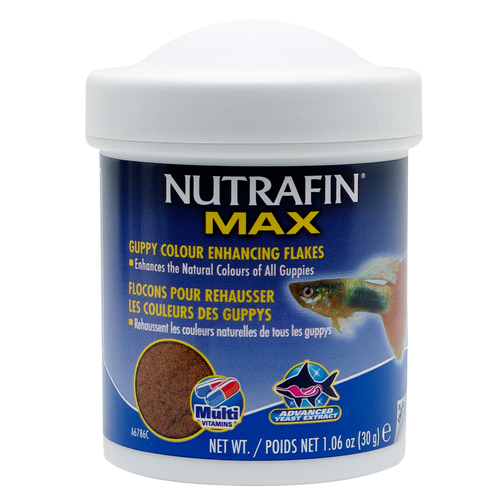 Flocons Nutrafin Max pour rehausser les couleurs des guppys