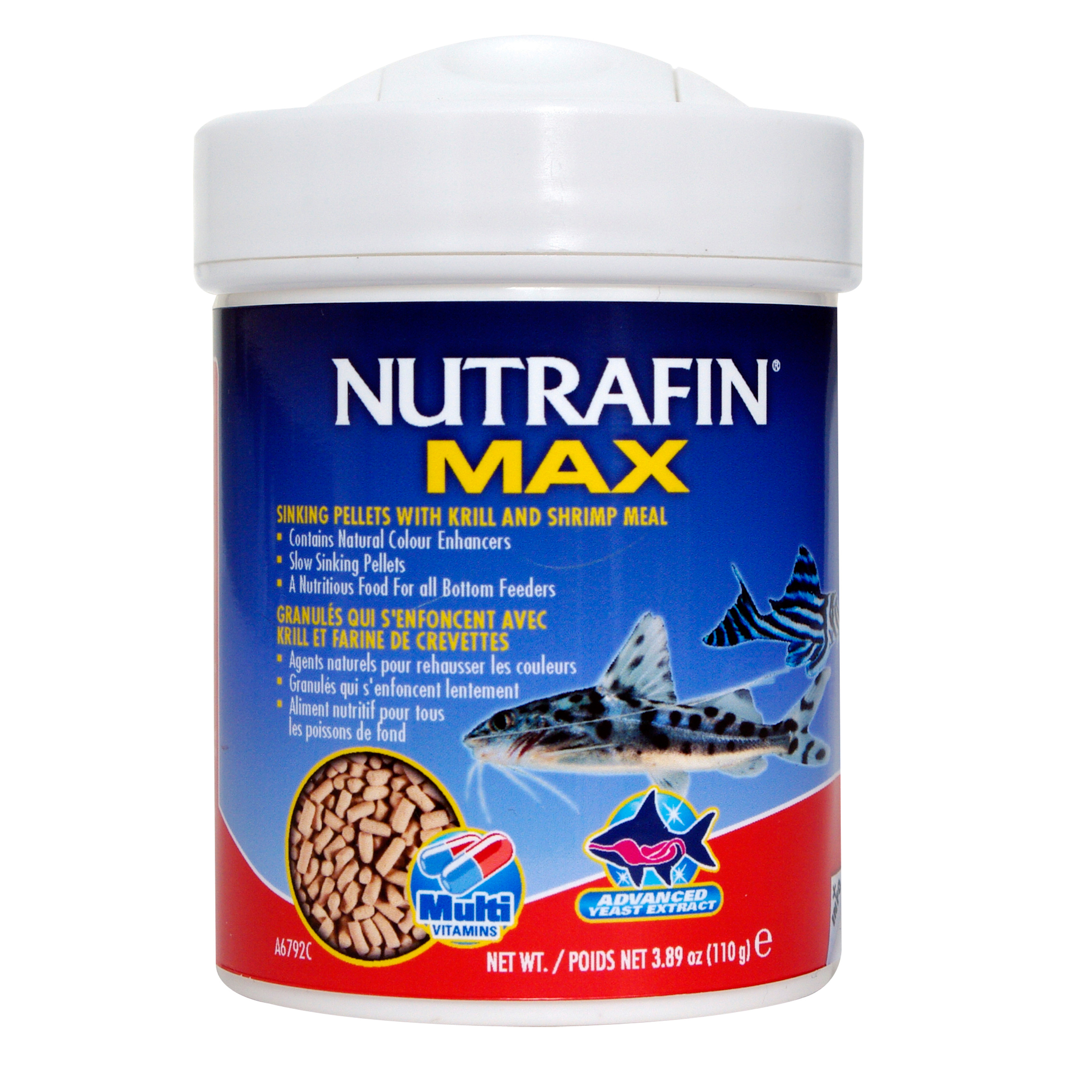 Granulés calants Nutrafin Max avec krill et farine de crevettes