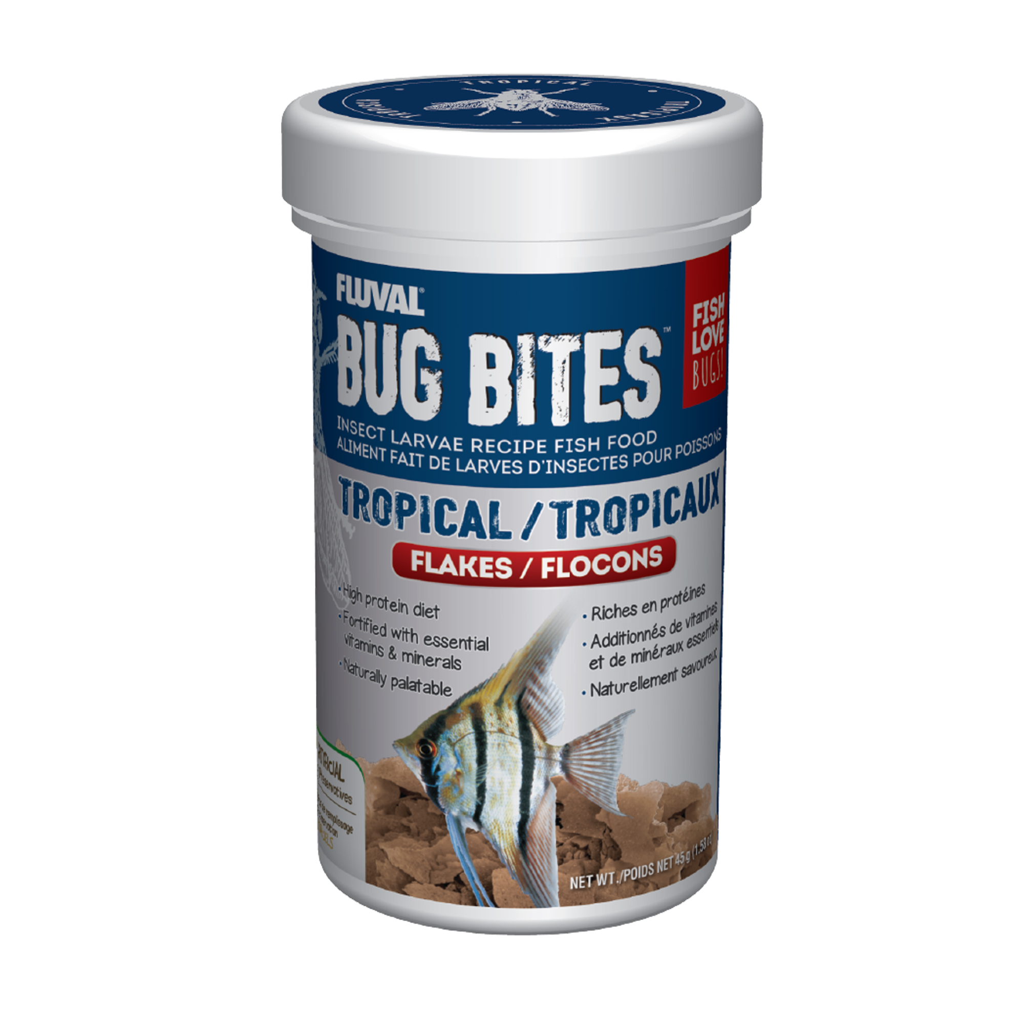 Flocons Bug Bites poissons tropicaux