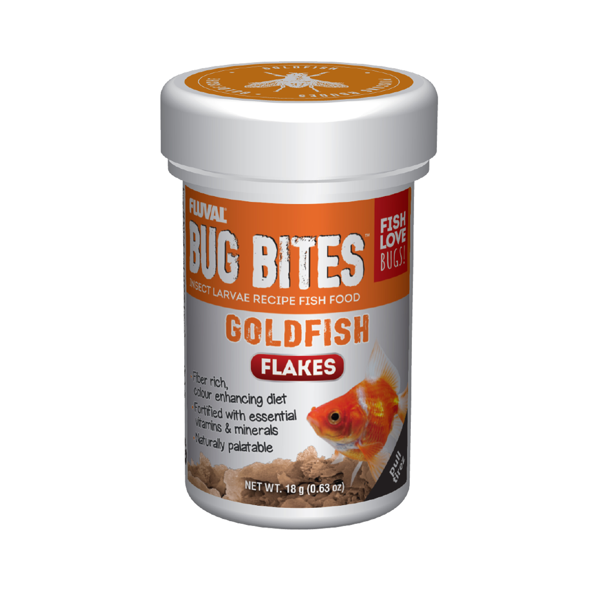 Flocons Bug Bites Fluval pour poissons rouges