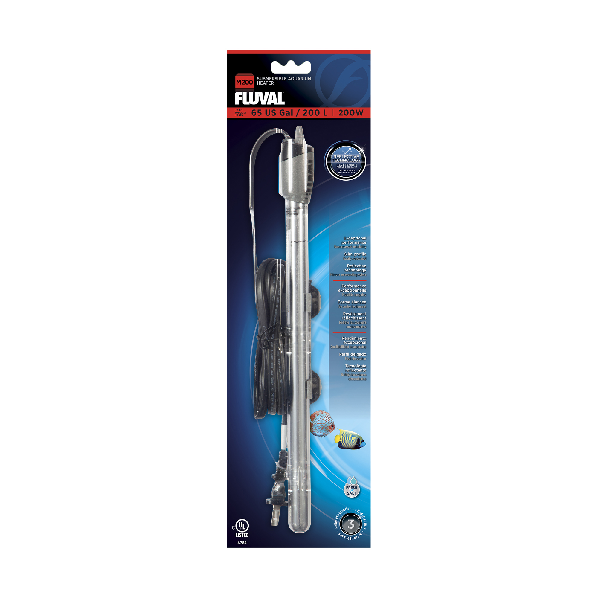 Chauffe-eau submersible Fluval M200 - 200W