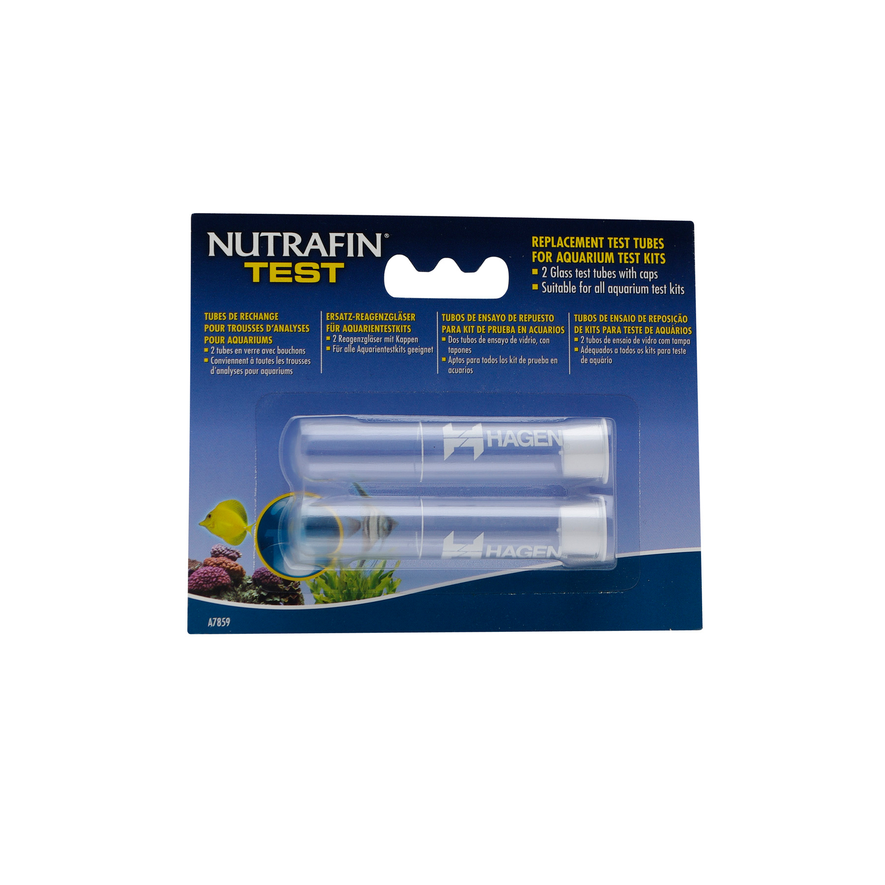 Tubes de rechange Nutrafin avec bouchons pour toutes les trousses analyse