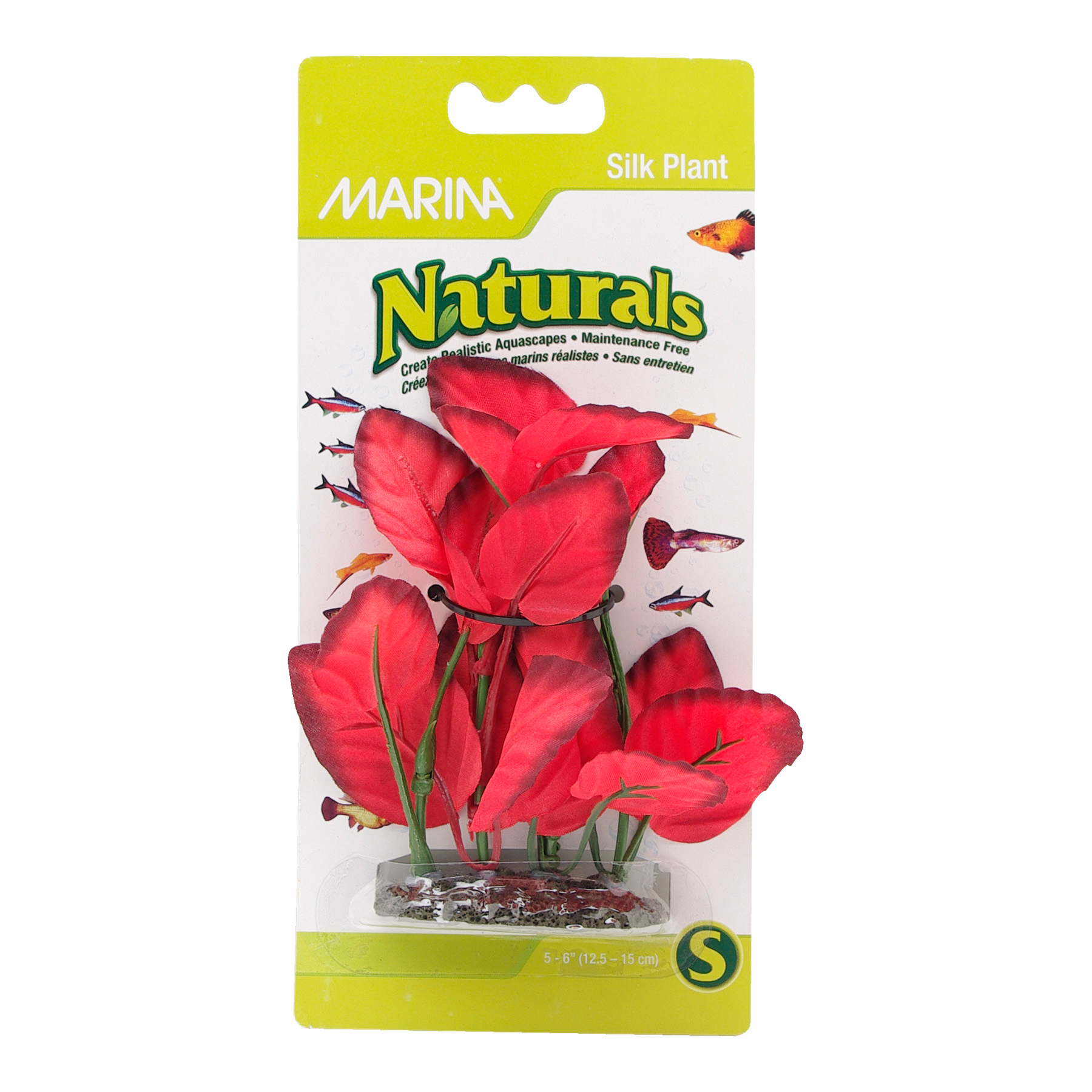 Plante avant-plan Naturals Marina en soie Rouge - 12.5-15cm