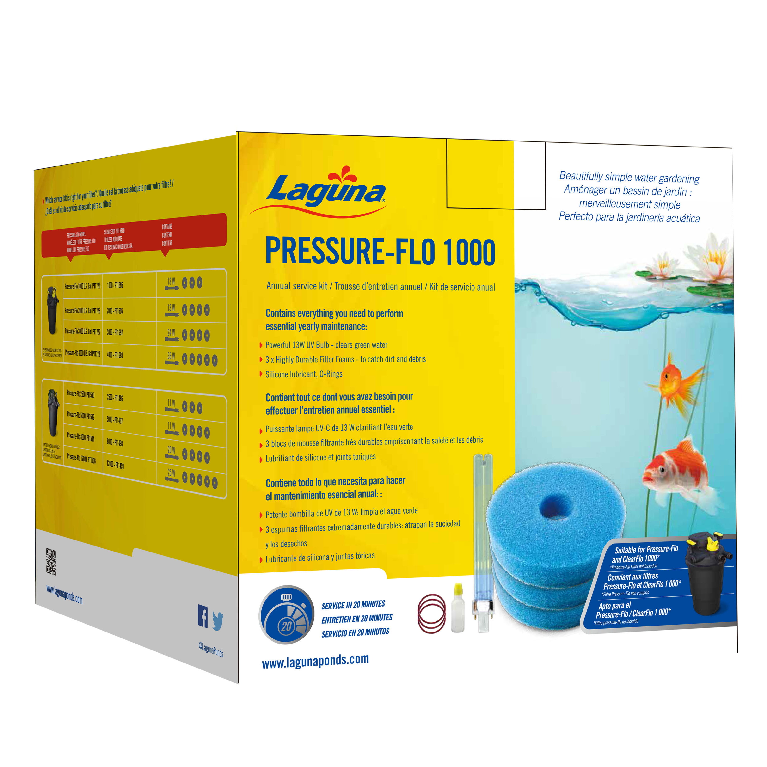 Trousse entretien pour Pressure-Flo 1000 (PT1725) 13W
