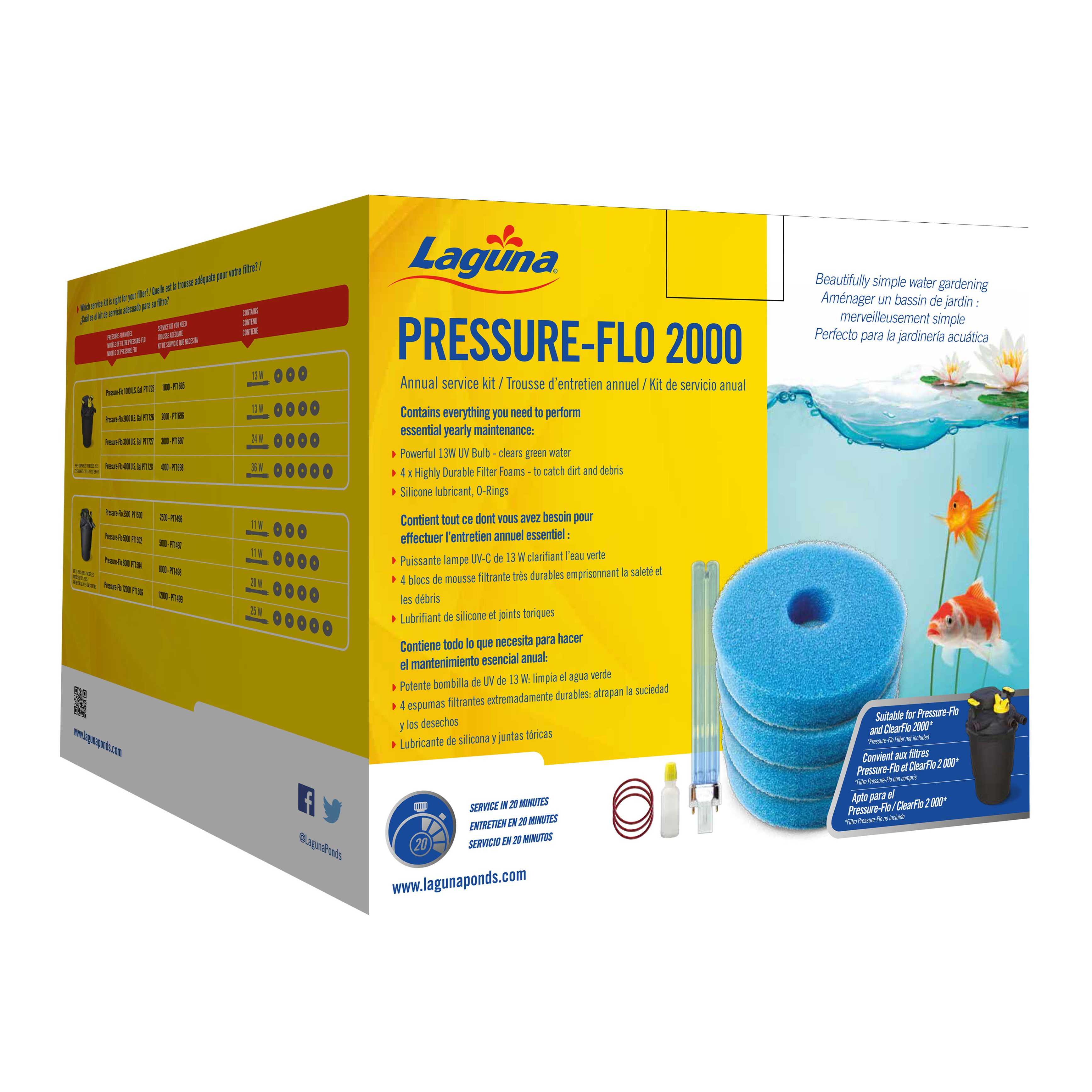 Trousse entretien pour Pressure-Flo 2000 (PT1726) 13W
