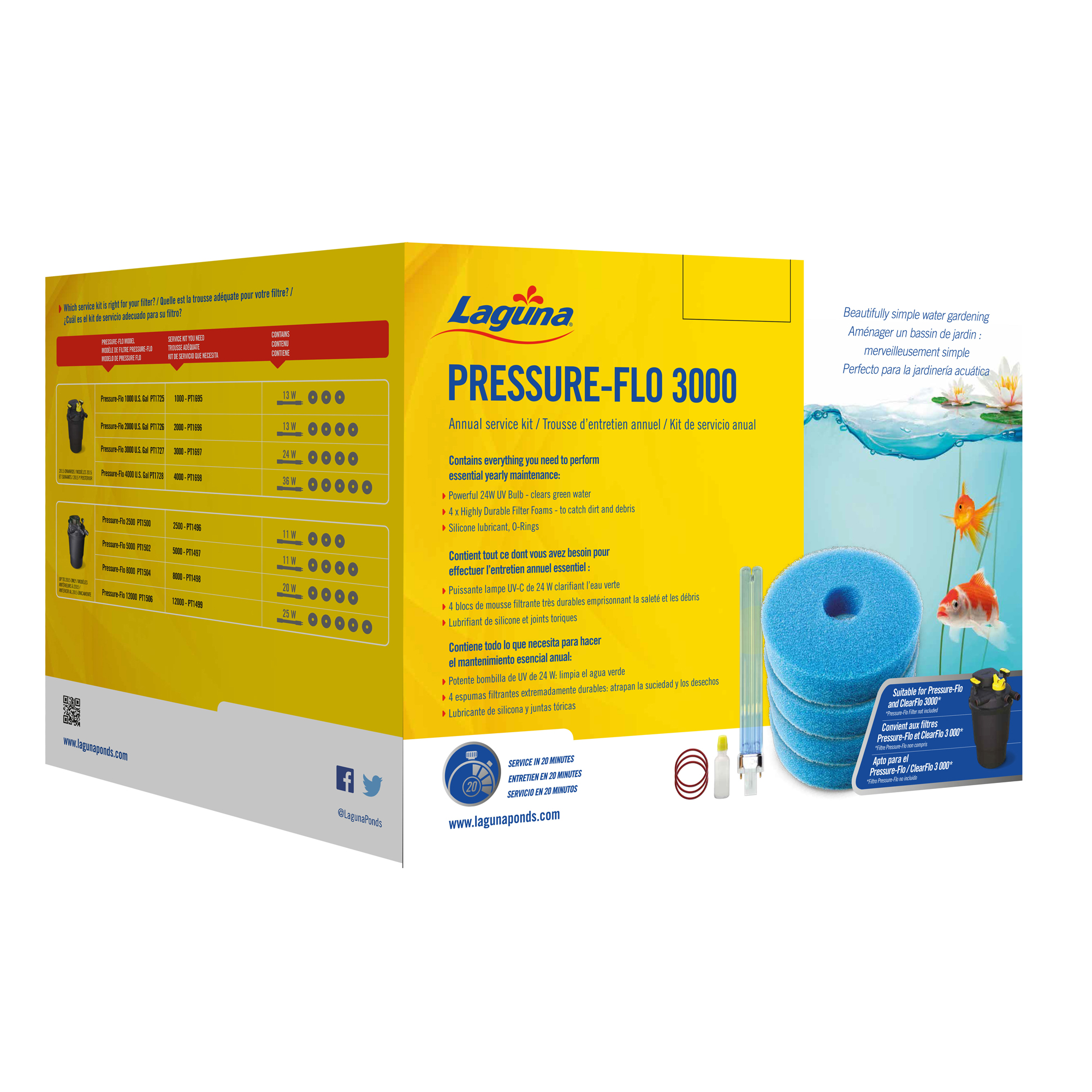 Trousse entretien pour Pressure-Flo 3000 (PT1727) 24W