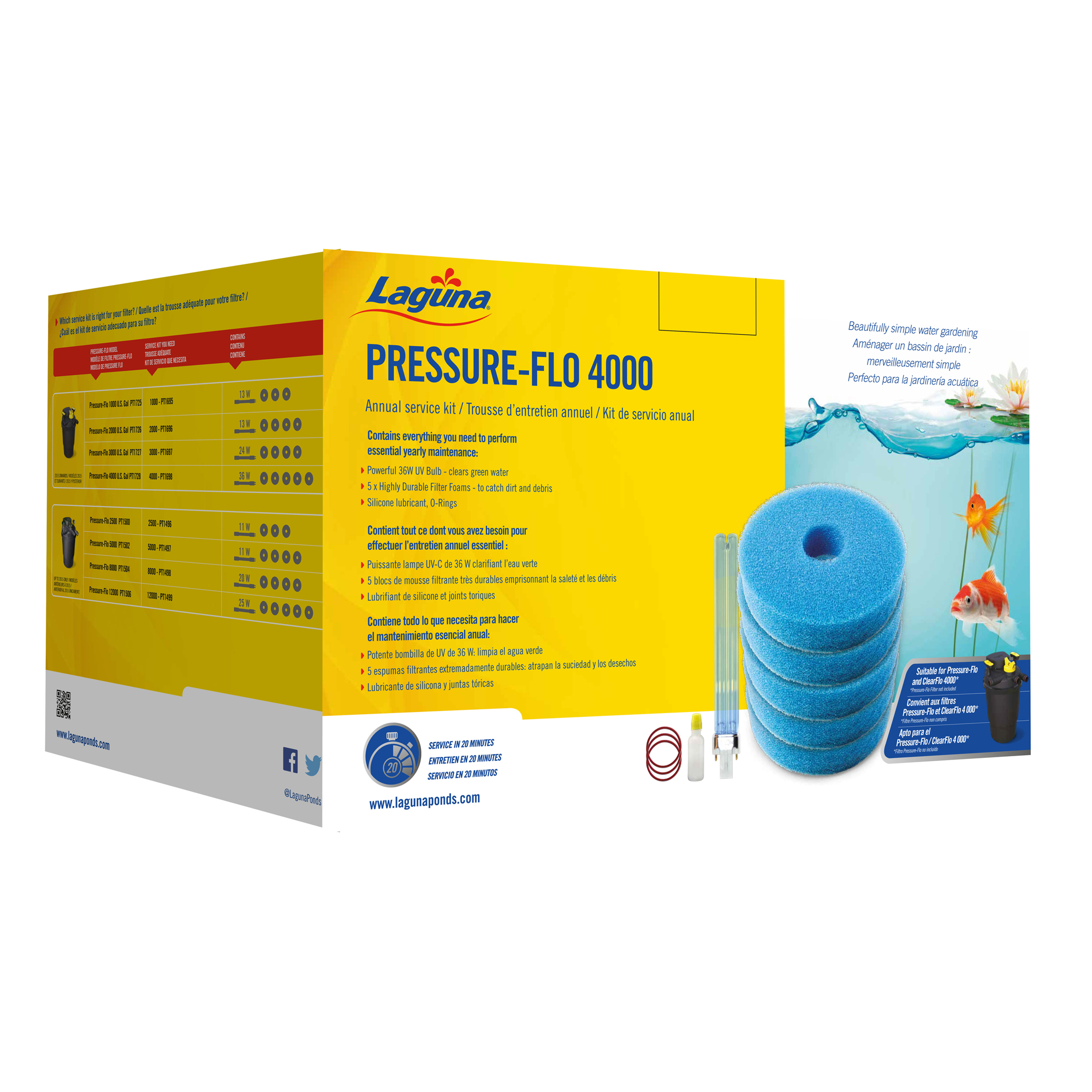 Trousse entretien pour Pressure-Flo 4000 (PT1728) 36W