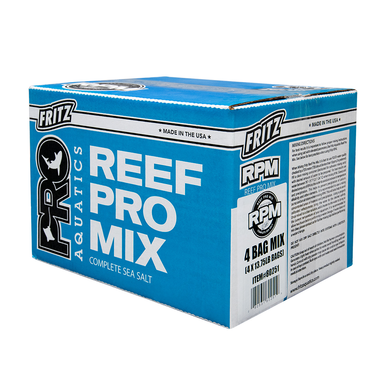 Fritz ProAquatics Reef Pro Mix Complete Marine Salt - 4x50GAL