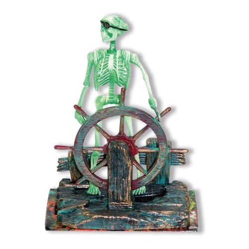 Penn Plax Action-Air Skeleton at the Wheel