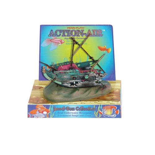 Penn Plax Action-Air Rocking Shipwreck