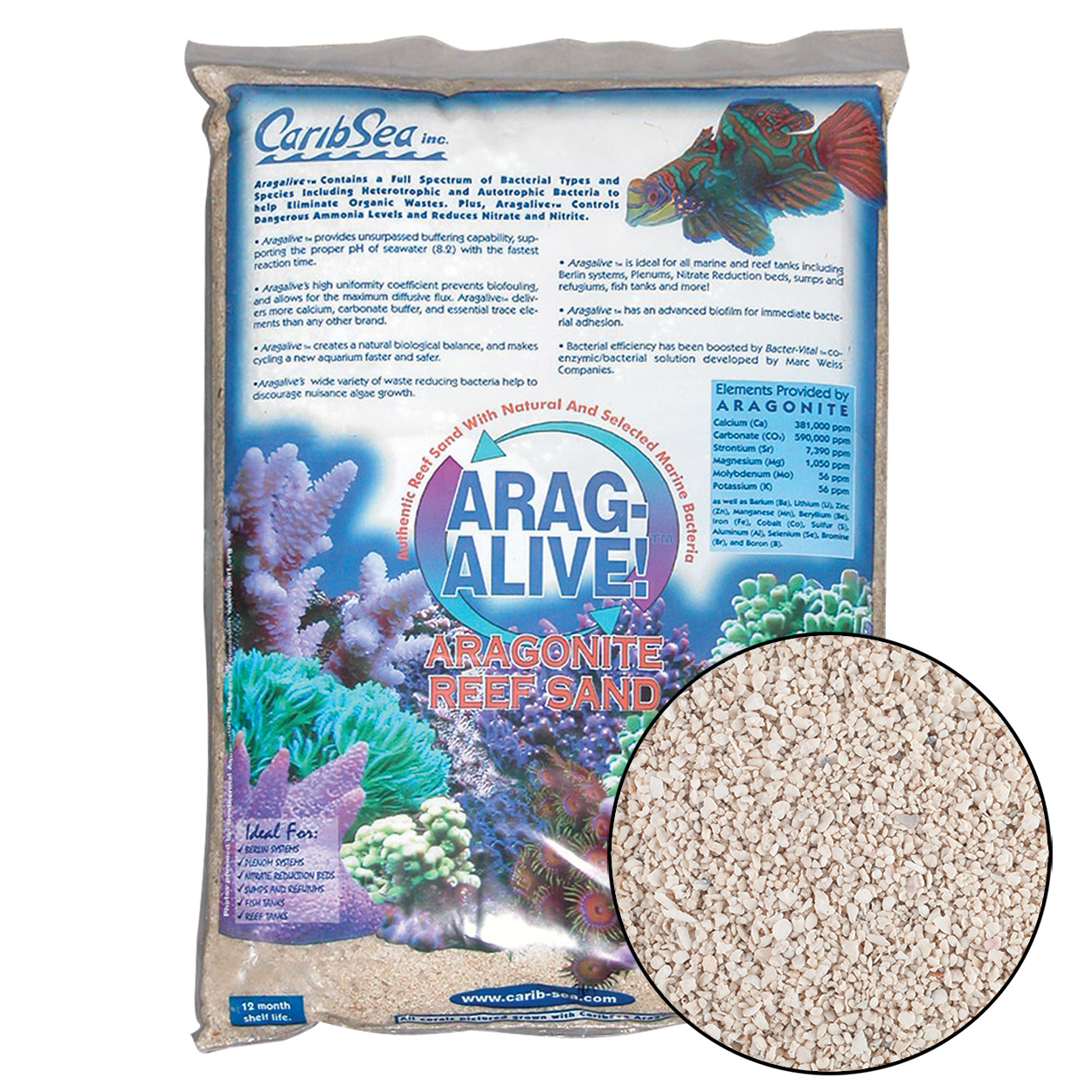 CaribSea Arag-Alive! Special Grade Reef Sand