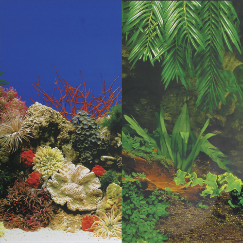 Underwater Treasures Sea Floor/Creeping Vines Reversible Background 24