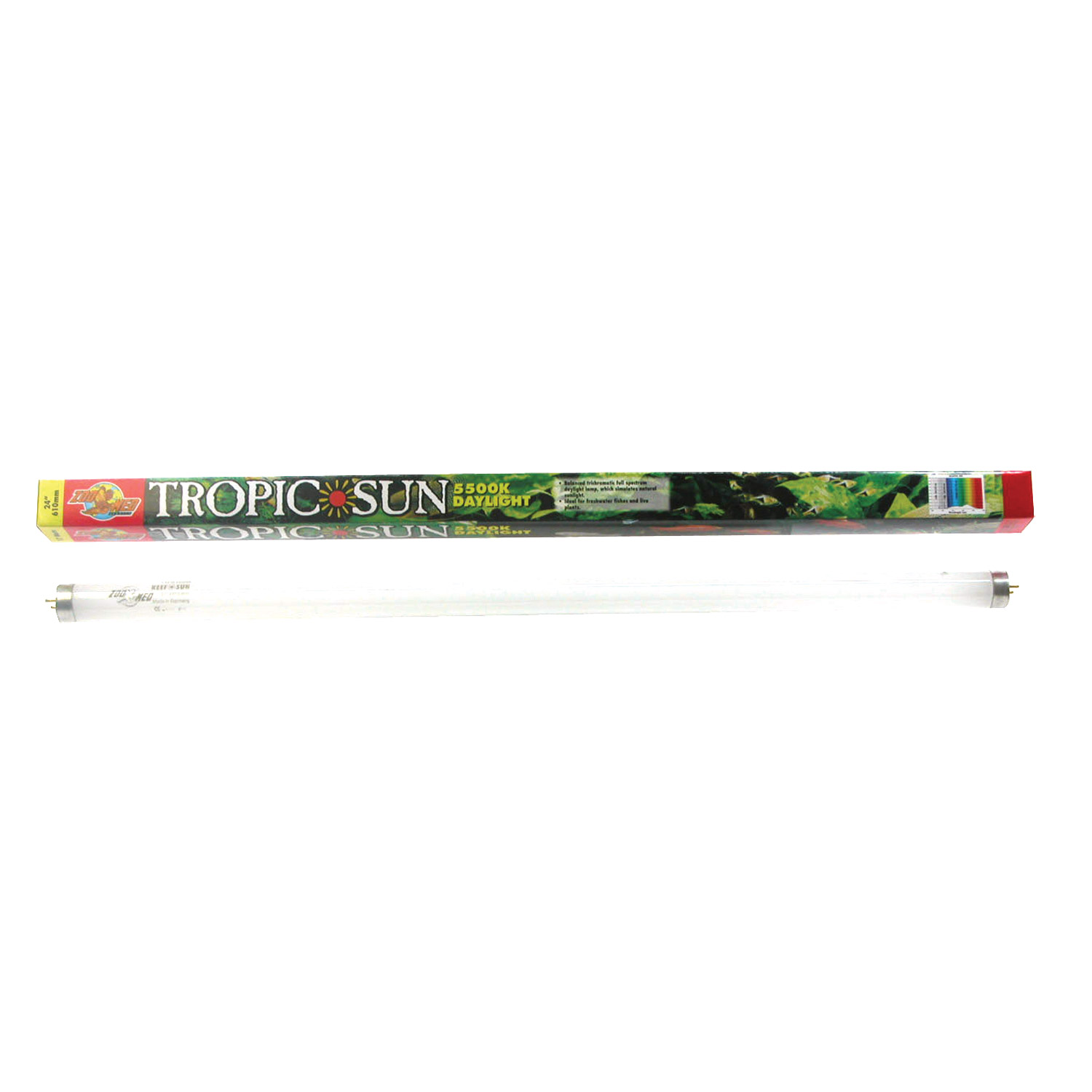 Zoo Med 5,500K Tropic Sun T8 Fluorescent Lamp 17W - 24