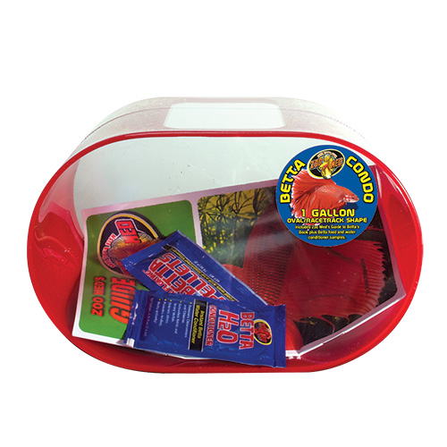 Zoo Med Betta Condo 1GAL Oval - Red