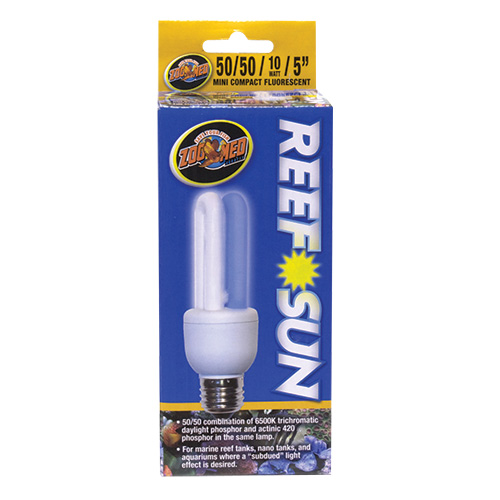 Zoo Med 50/50 Reef Sun Mini Compact Fluorescent Lamp 10W