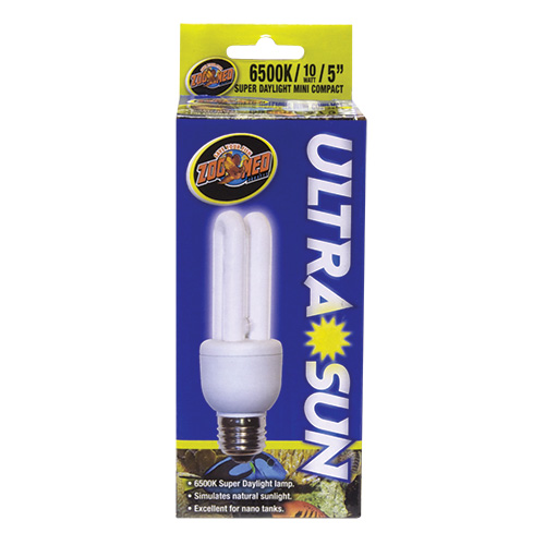Zoo Med 6,500K Ultra Sun Mini Compact Fluorescent Lamp 10W