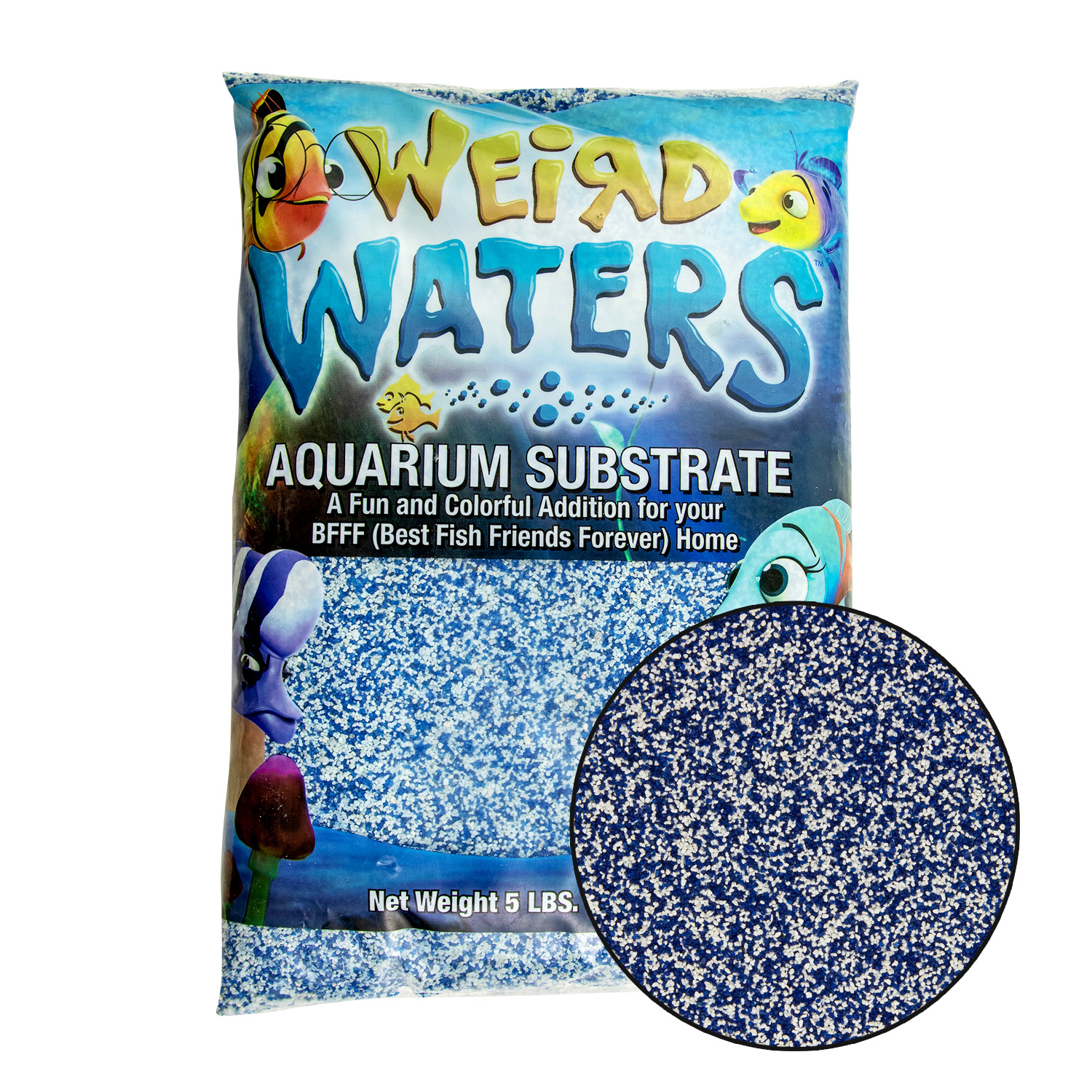 Weird Waters Aquarium Substrate - Blue Zoo Blue