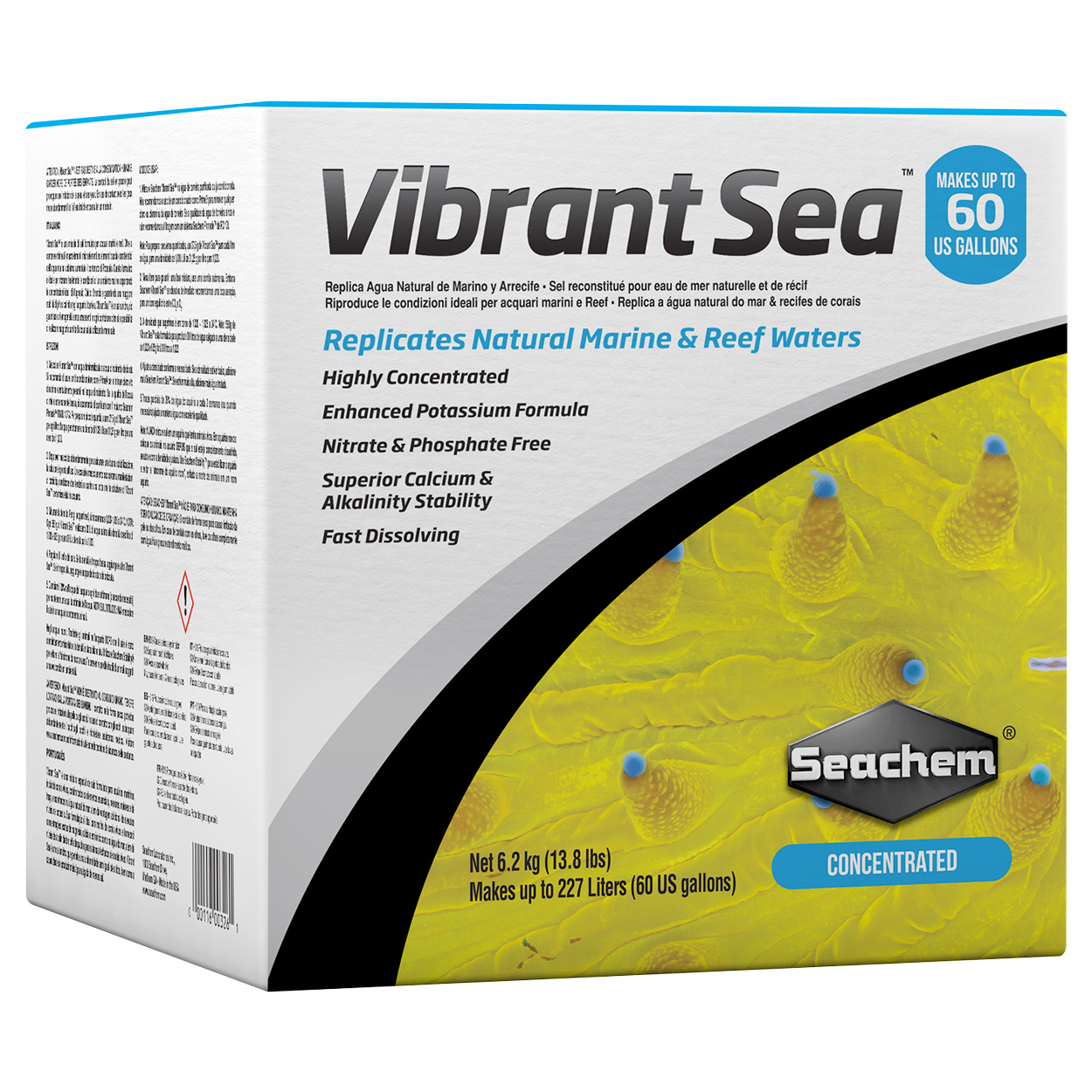 Seachem Vibrant Sea Salt - 60Gal
