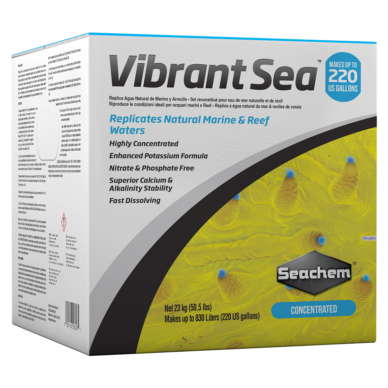 Seachem Vibrant Sea Salt 220GAL