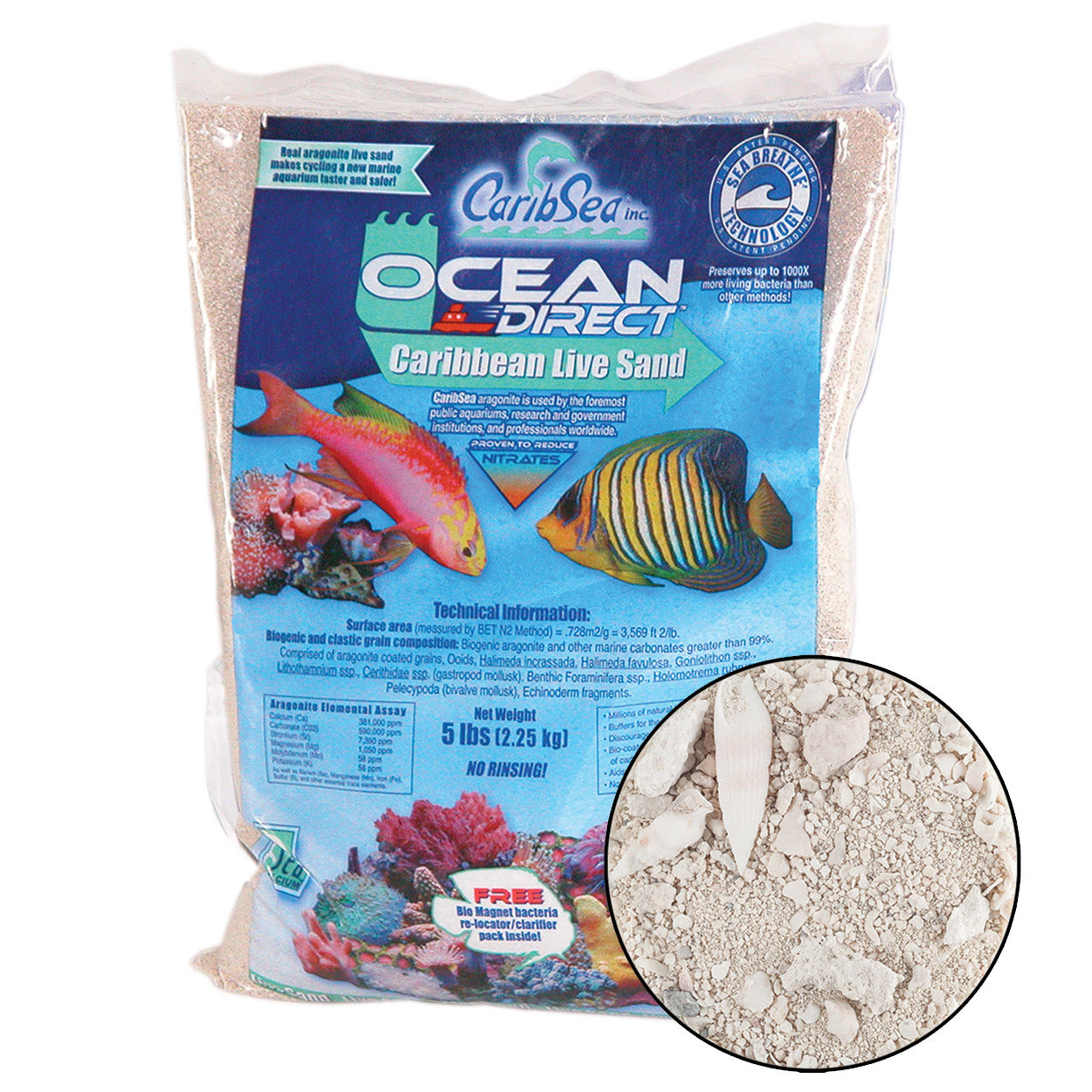 CaribSea Ocean Direct Caribbean Live Sand