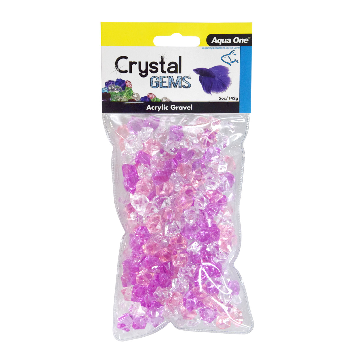 Aqua One Crystal Gems Acrylic Gravel Purple Passion