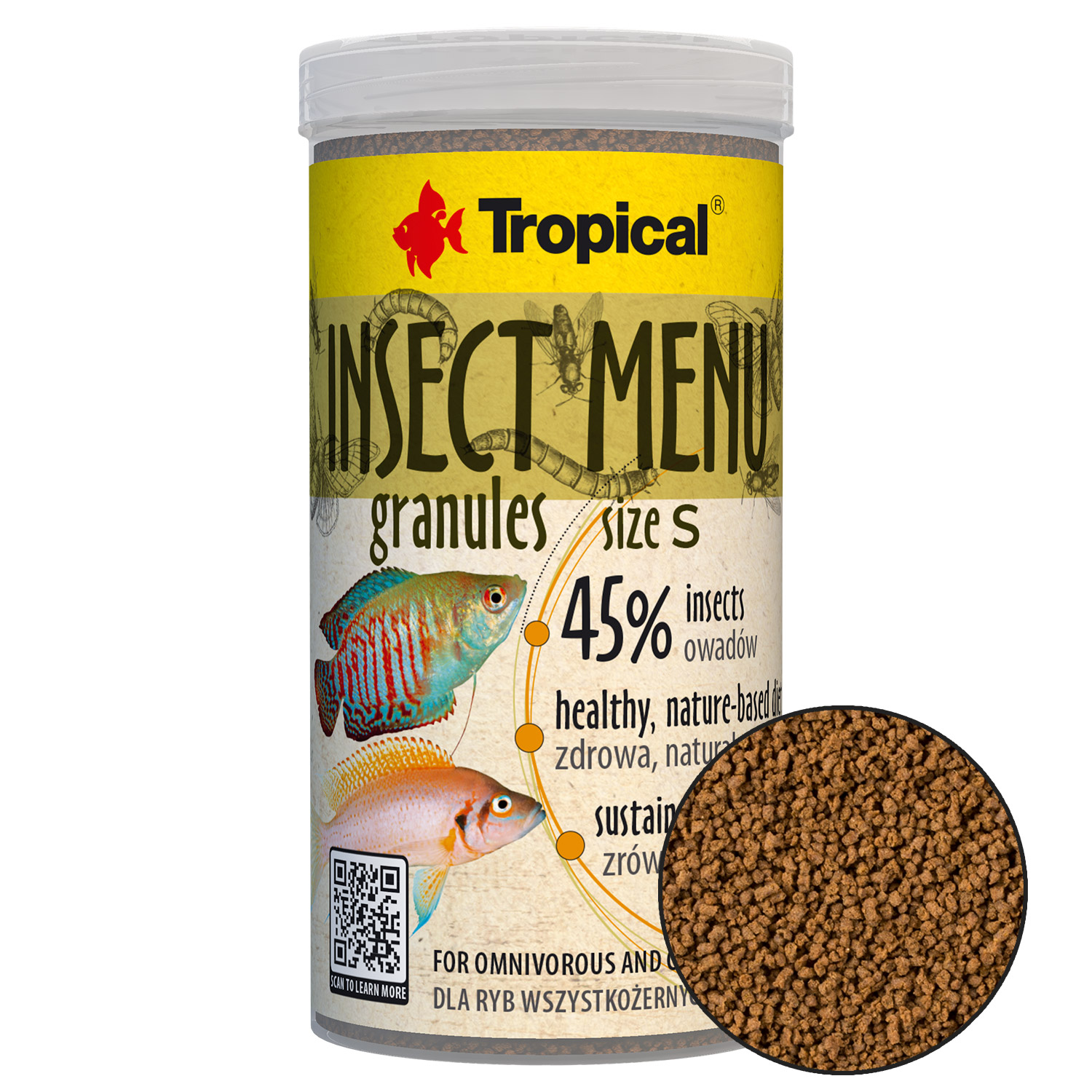 Tropical Insect Menu Granules - Small