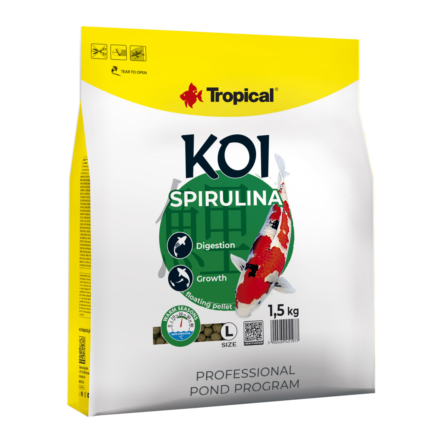 Tropical Koi Spirulina Pellets