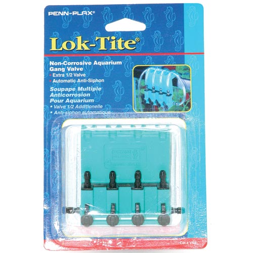 Penn Plax Lok-Tite Gang Valve 4 Outlet