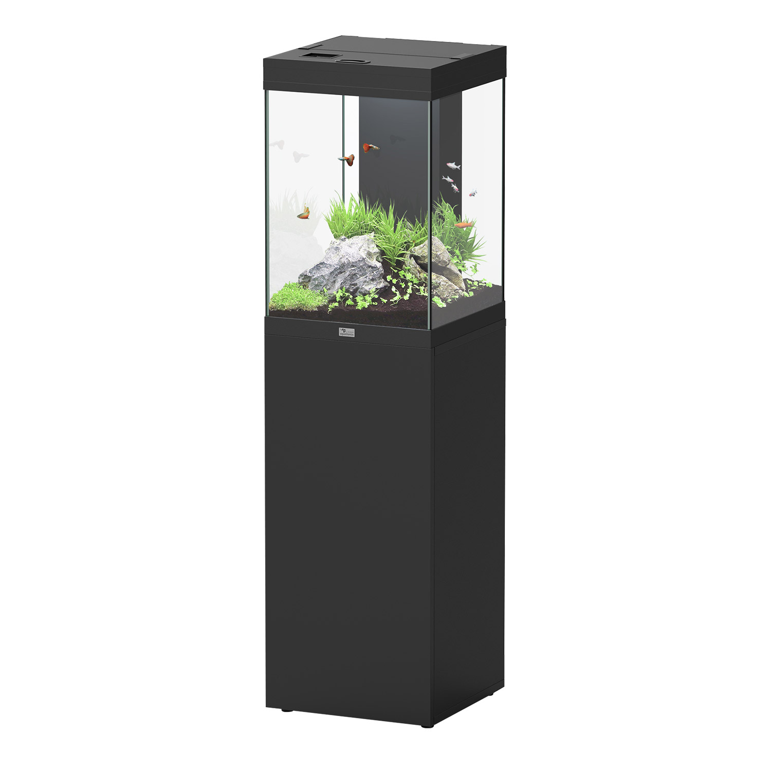 Aquarium Aquatlantis Tower 26GAL Noir 16x16x57.5h