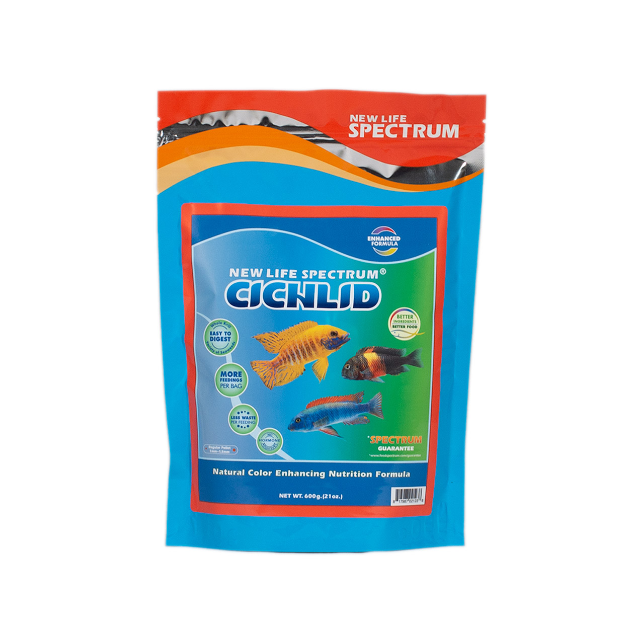 New Life Spectrum Naturox Cichlid - 1-1.5mm Sinking Pellets