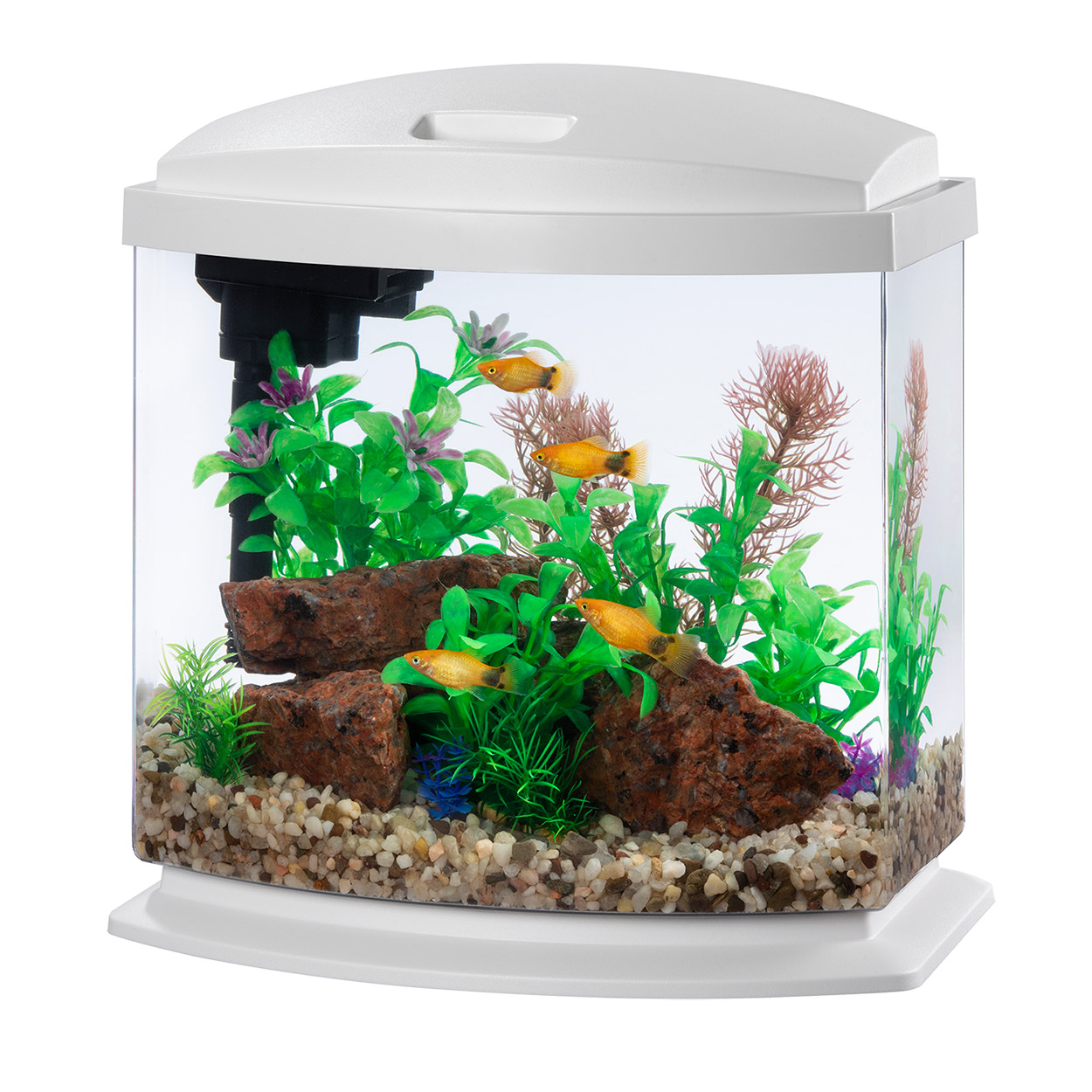 Aqueon LED MiniBow SmartClean - White - 2.5GAL