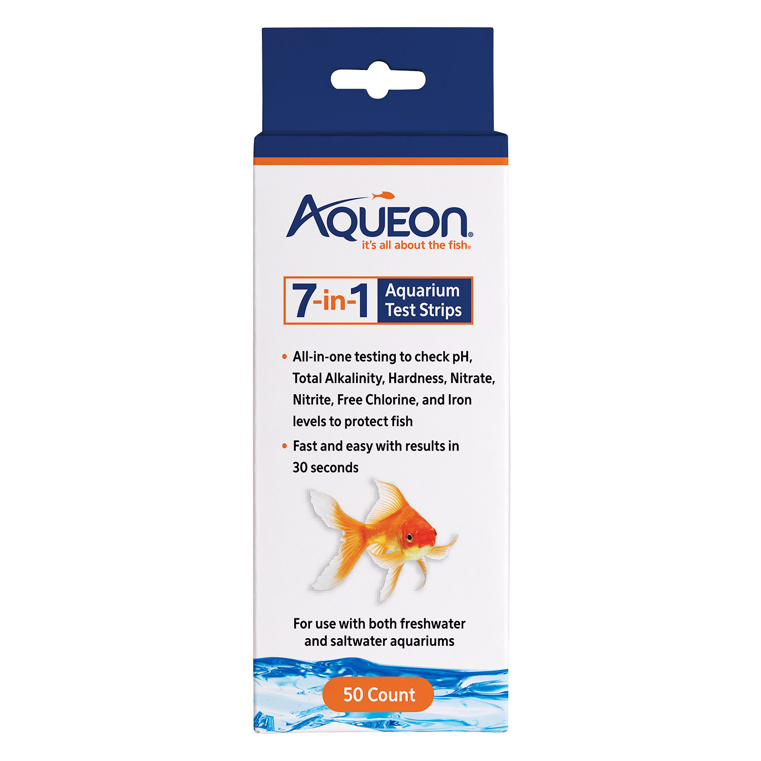 Aqueon 7-in-1 Aquarium Test Strips
