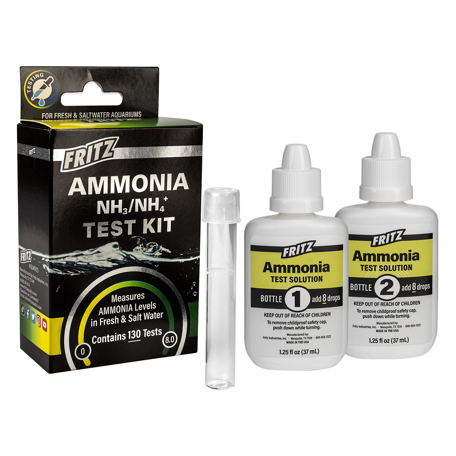 Fritz Liquid Test Kit - Ammonia