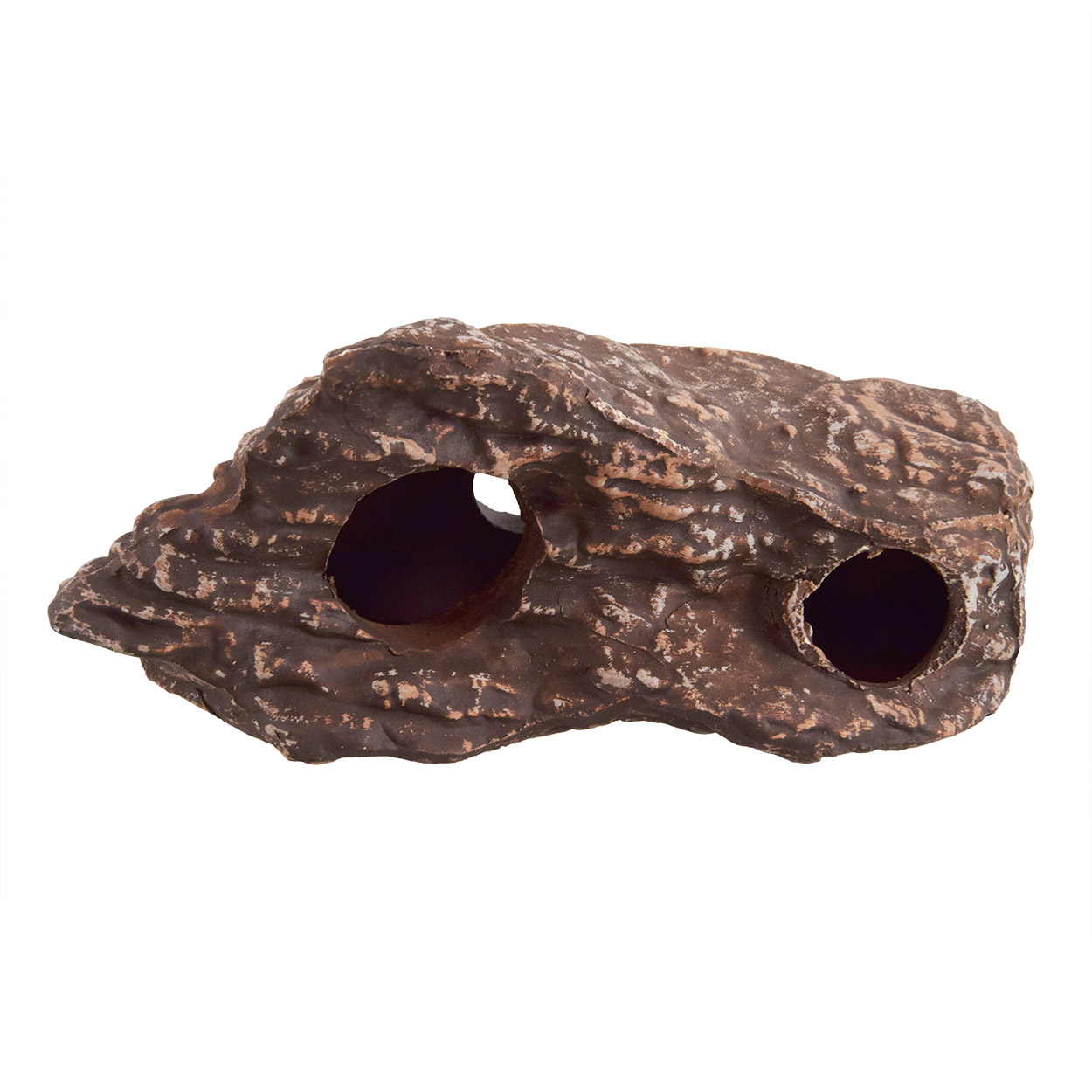 Underwater Treasures Ceramic Hollow Rock - Brown